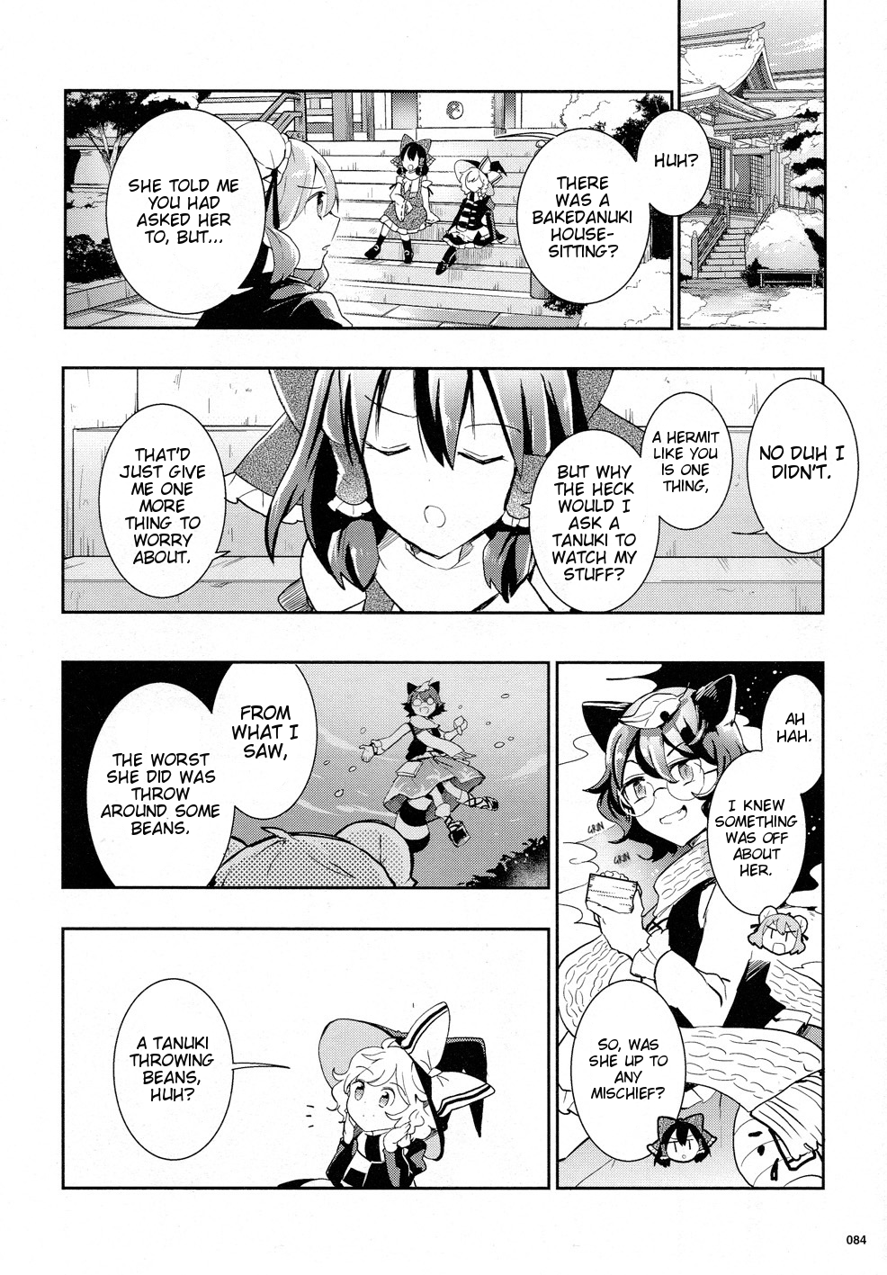 Touhou Ibarakasen - Wild and Horned Hermit Chapter 32 page 6 - Chapter 32: The Secret Pompoko Battle for the King of the Hill