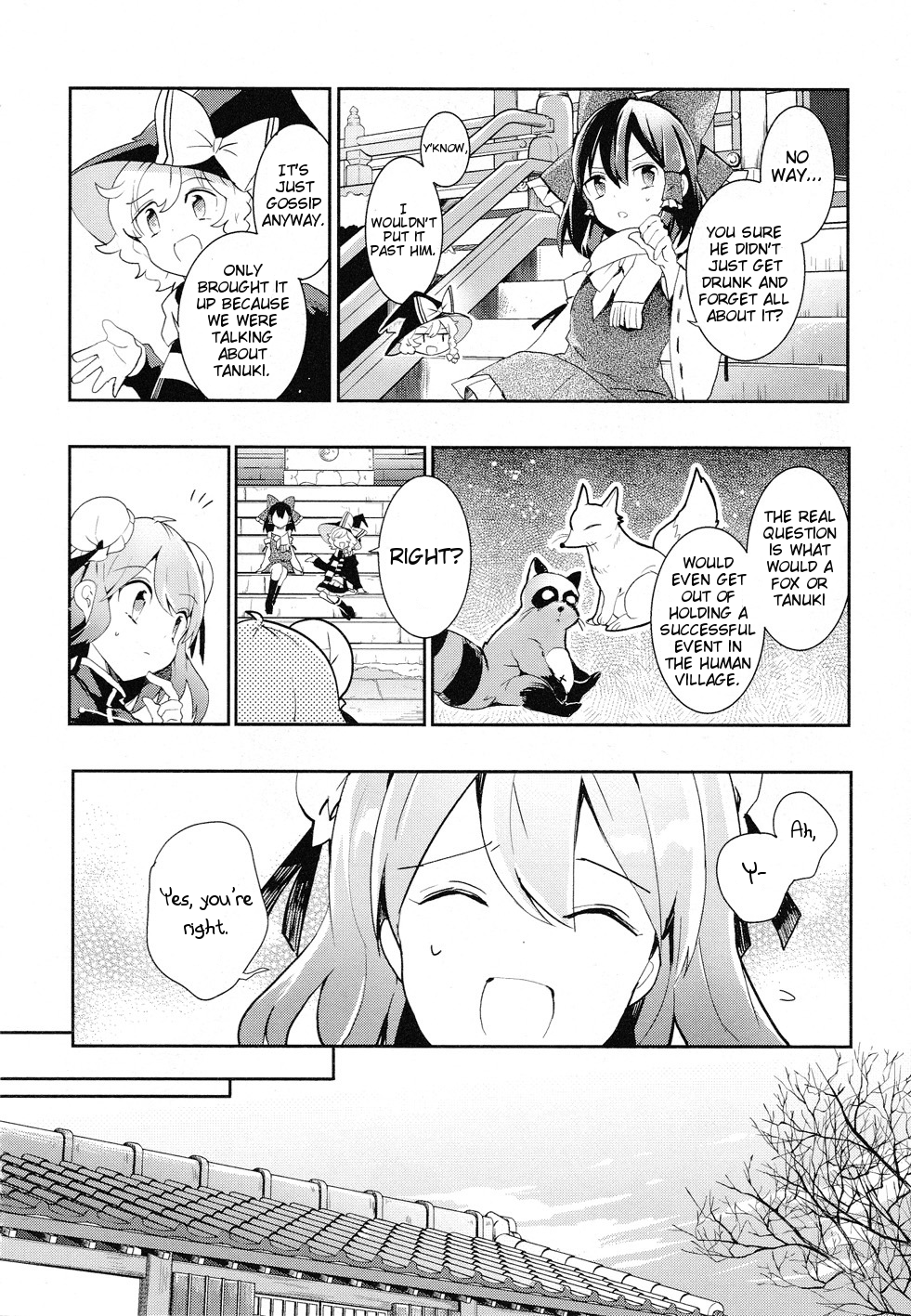 Touhou Ibarakasen - Wild and Horned Hermit Chapter 32 page 8 - Chapter 32: The Secret Pompoko Battle for the King of the Hill