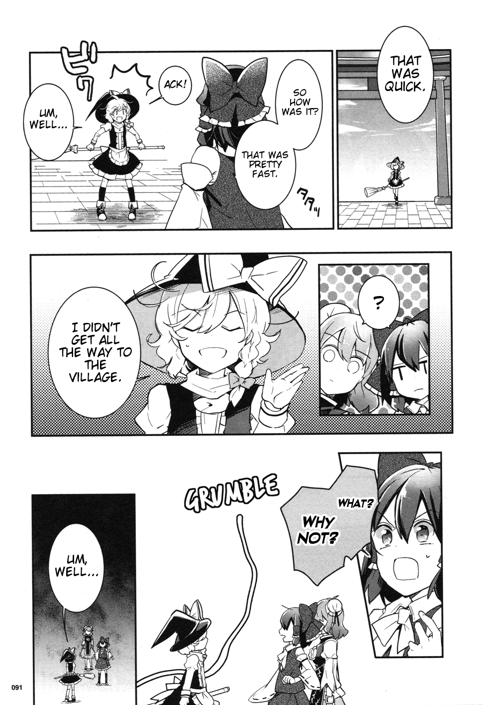 Touhou Ibarakasen - Wild and Horned Hermit Chapter 36 page 13 - Chapter 36: Autumn with the sky clear and blue, and shrines growing stout