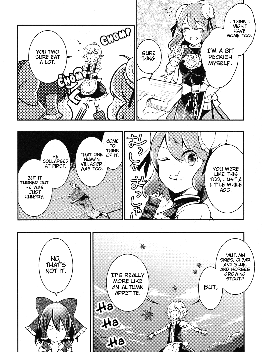 Touhou Ibarakasen - Wild and Horned Hermit Chapter 36 page 22 - Chapter 36: Autumn with the sky clear and blue, and shrines growing stout
