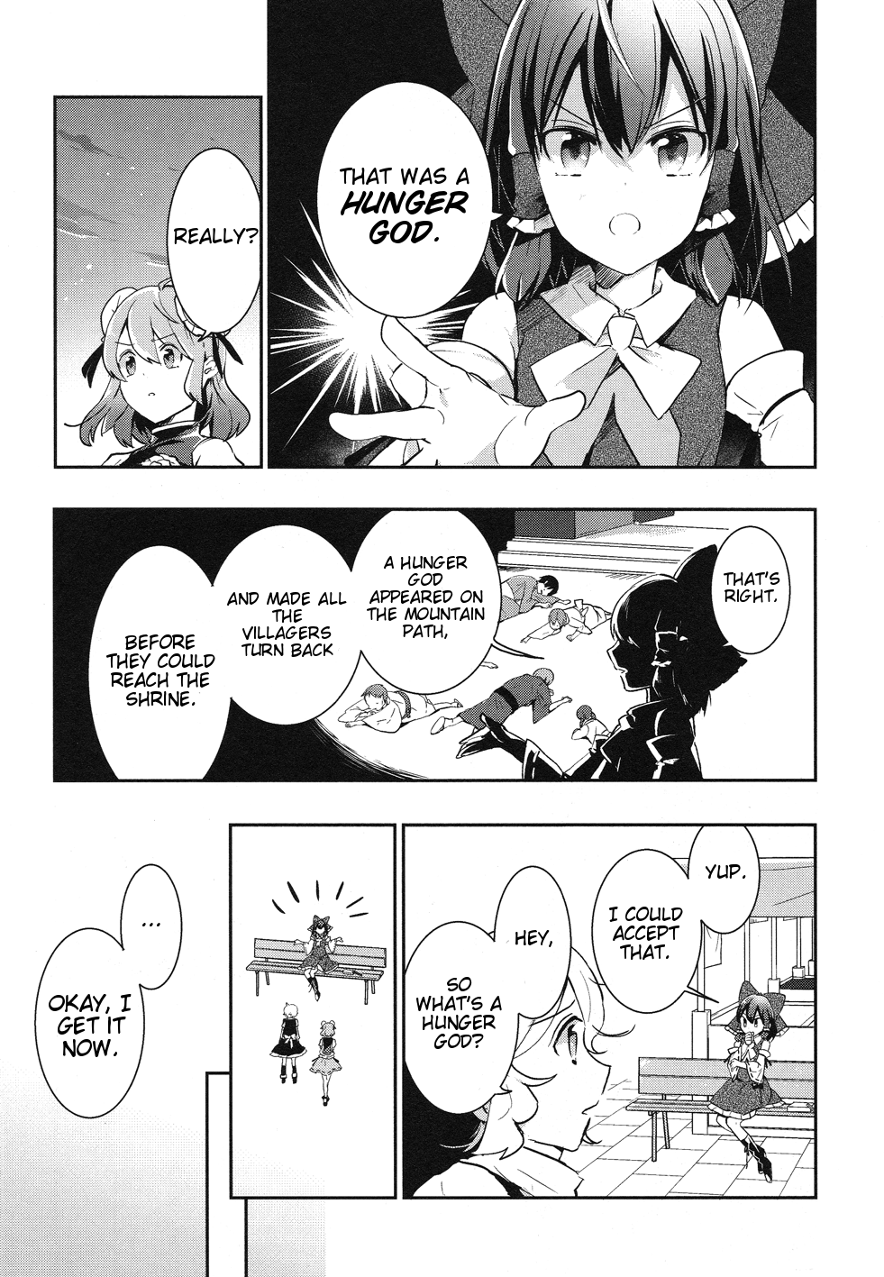 Touhou Ibarakasen - Wild and Horned Hermit Chapter 36 page 23 - Chapter 36: Autumn with the sky clear and blue, and shrines growing stout
