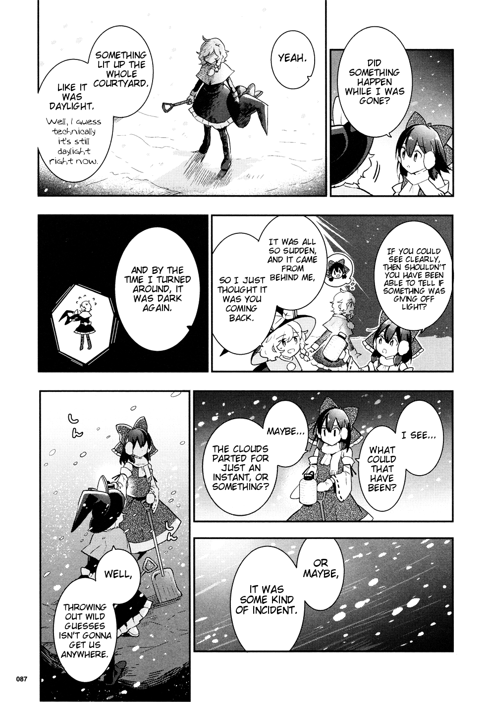 Touhou Ibarakasen - Wild and Horned Hermit Chapter 37 page 10 - Chapter 37: Does that Flash Bring Snow, or Gods?