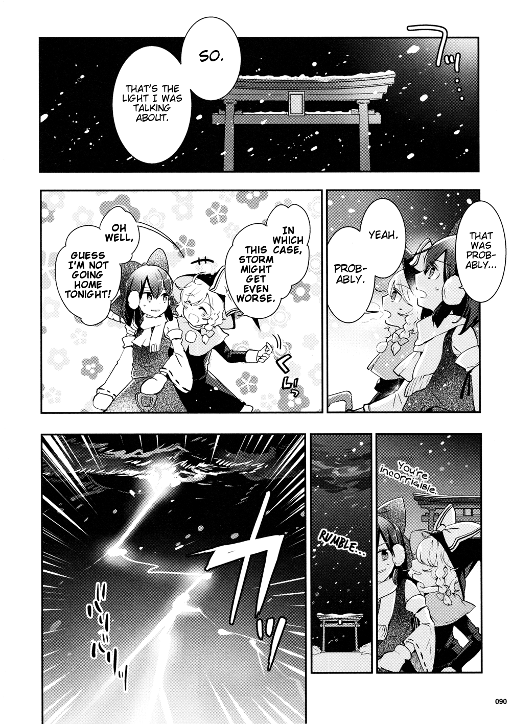 Touhou Ibarakasen - Wild and Horned Hermit Chapter 37 page 13 - Chapter 37: Does that Flash Bring Snow, or Gods?
