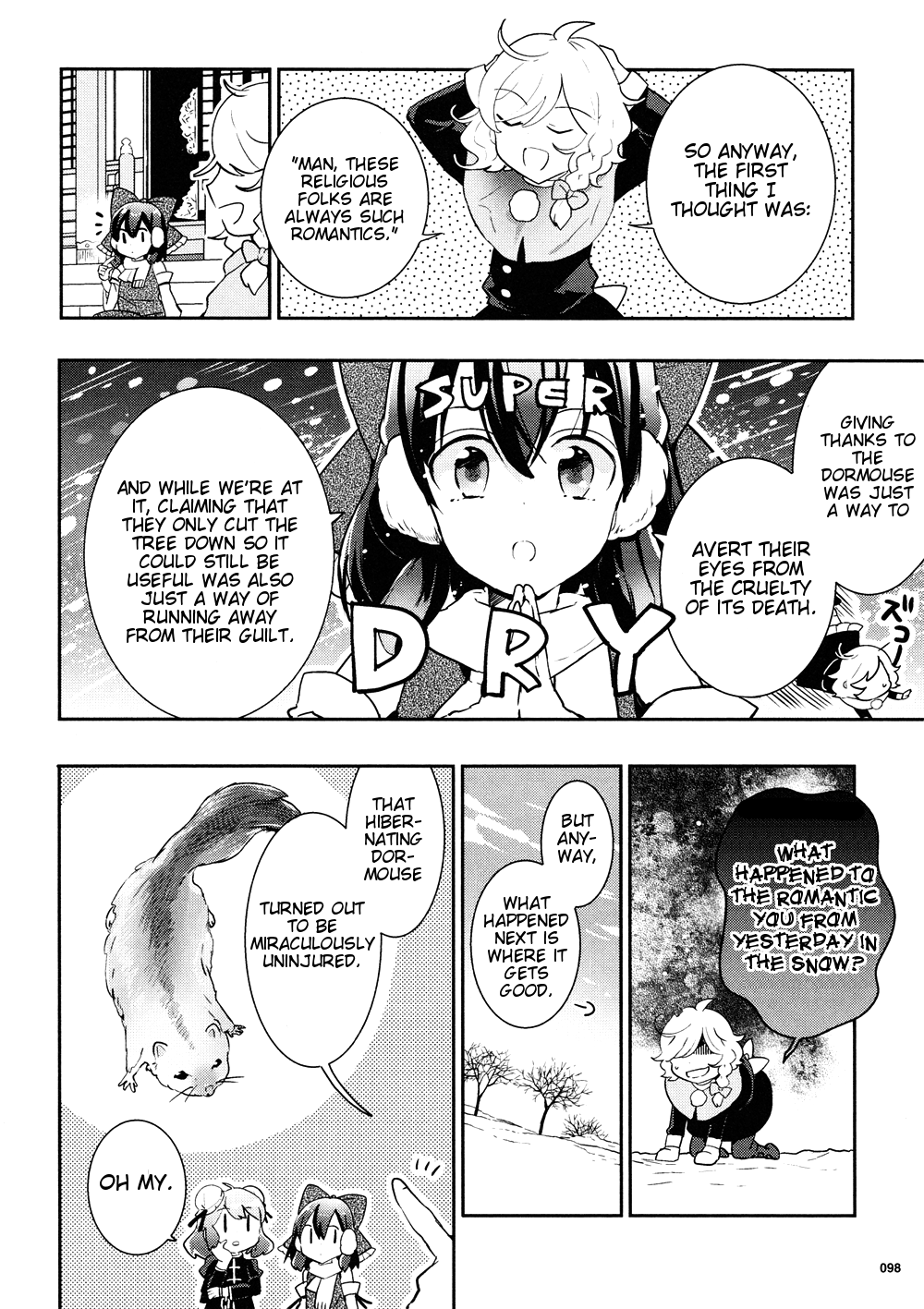 Touhou Ibarakasen - Wild and Horned Hermit Chapter 37 page 21 - Chapter 37: Does that Flash Bring Snow, or Gods?