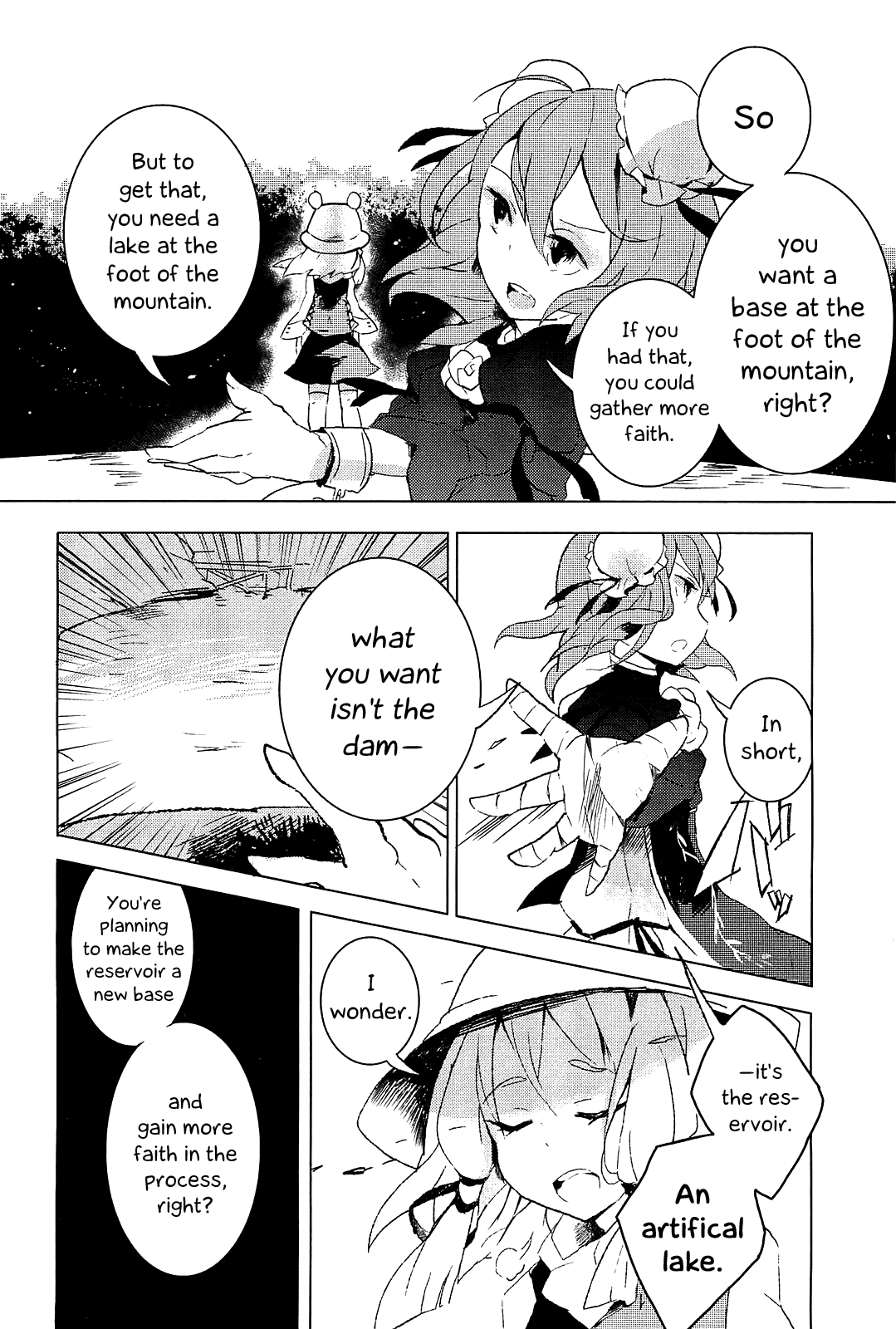 Touhou Ibarakasen - Wild and Horned Hermit Chapter 4 page 22 - Chapter 4: An Artificial Lake of Faith
