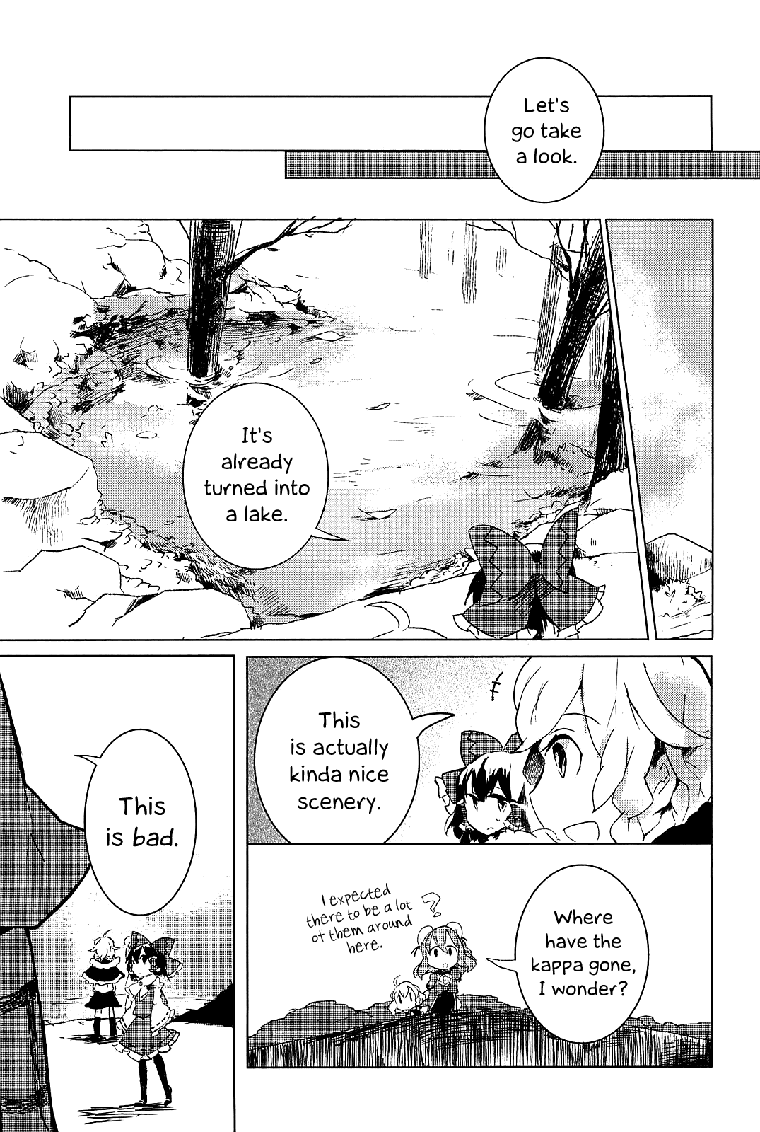 Touhou Ibarakasen - Wild and Horned Hermit Chapter 4 page 5 - Chapter 4: An Artificial Lake of Faith