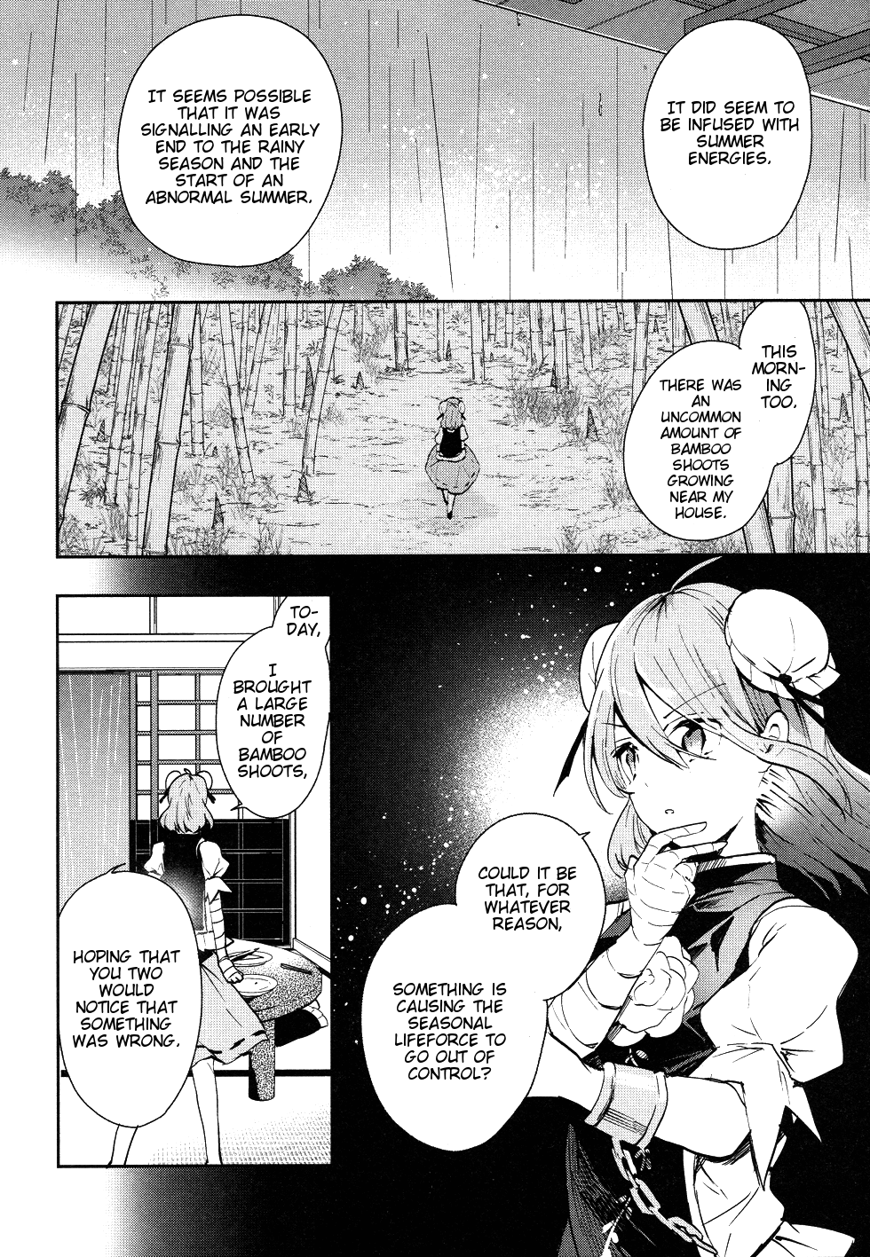 Touhou Ibarakasen - Wild and Horned Hermit Chapter 40 page 12 - Chapter 40: The Strange Weather Gnawing at Gensokyo