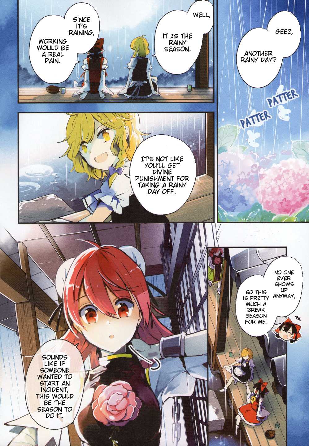 Touhou Ibarakasen - Wild and Horned Hermit Chapter 40 page 2 - Chapter 40: The Strange Weather Gnawing at Gensokyo