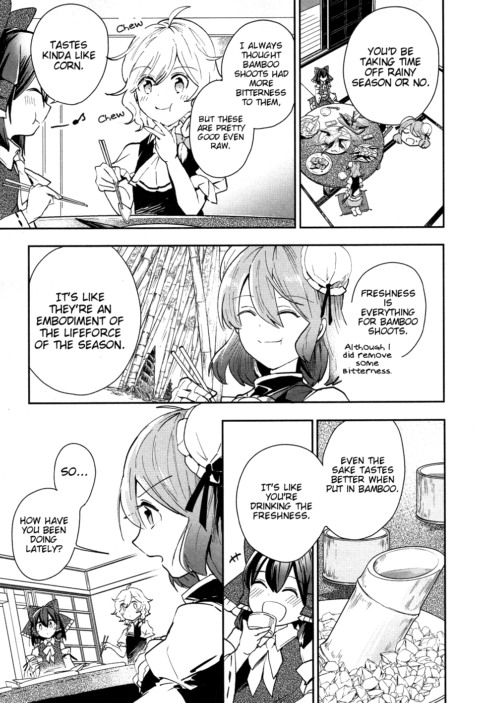 Touhou Ibarakasen - Wild and Horned Hermit Chapter 40 page 7 - Chapter 40: The Strange Weather Gnawing at Gensokyo