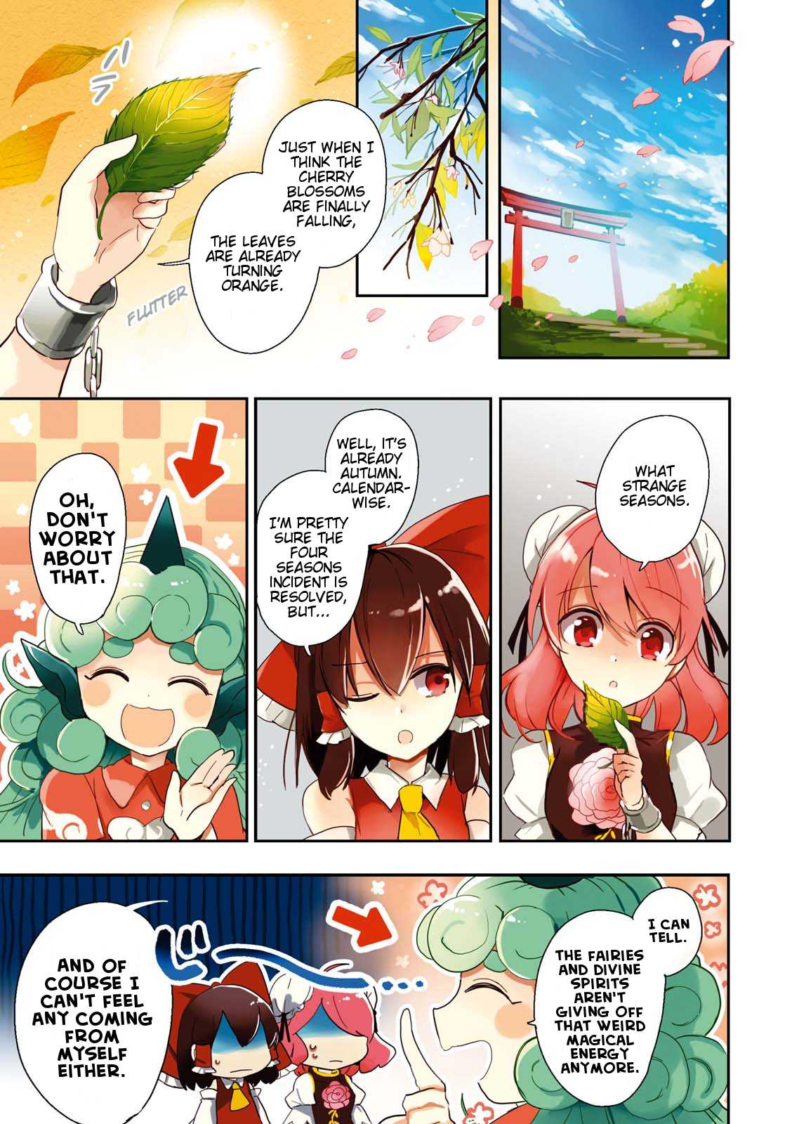 Touhou Ibarakasen - Wild and Horned Hermit Chapter 42 page 1 - Chapter 42: Take Back the Four Seasons