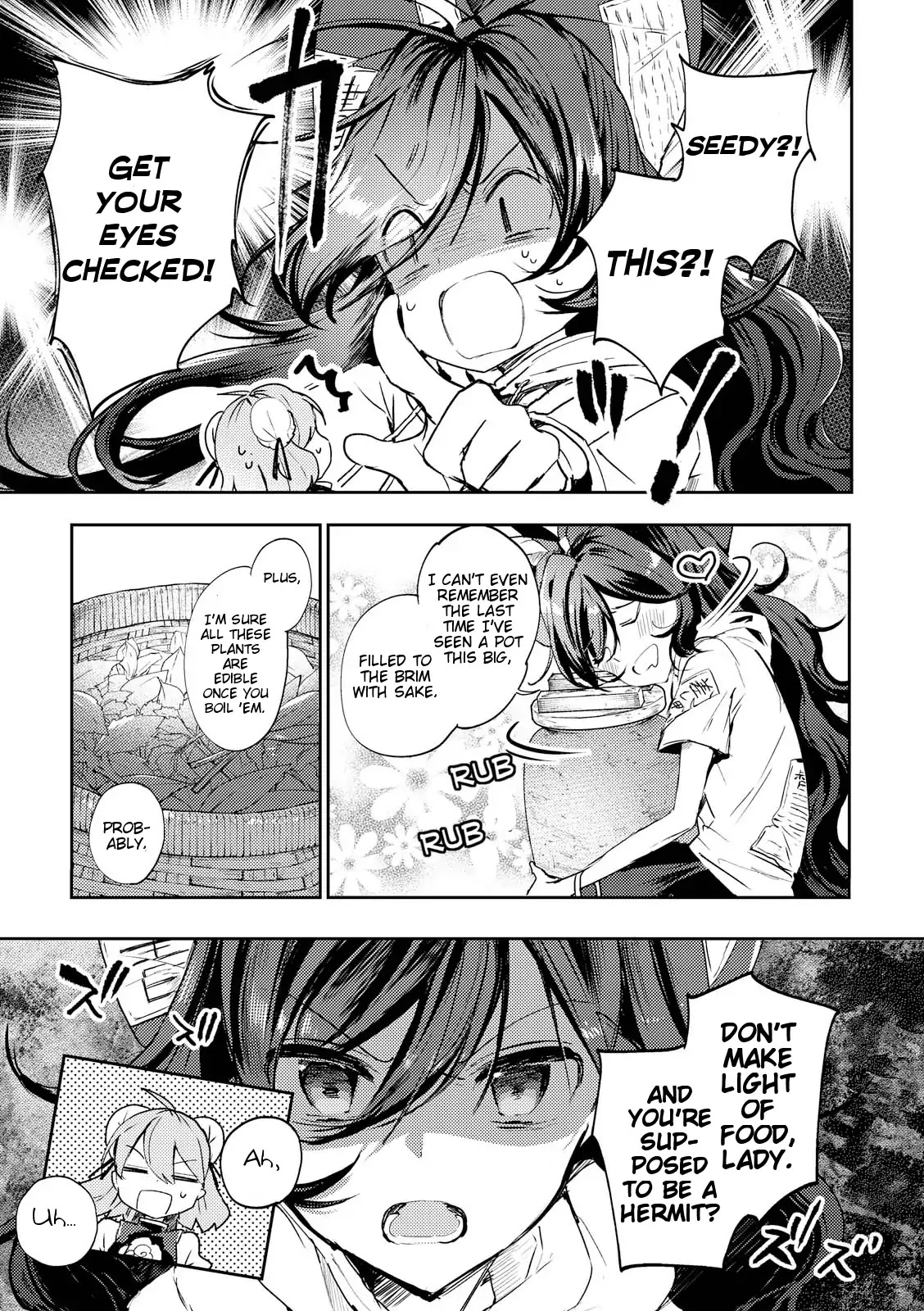 Touhou Ibarakasen - Wild and Horned Hermit Chapter 45 page 11 - Chapter 45: The Worst And The Best Banquet