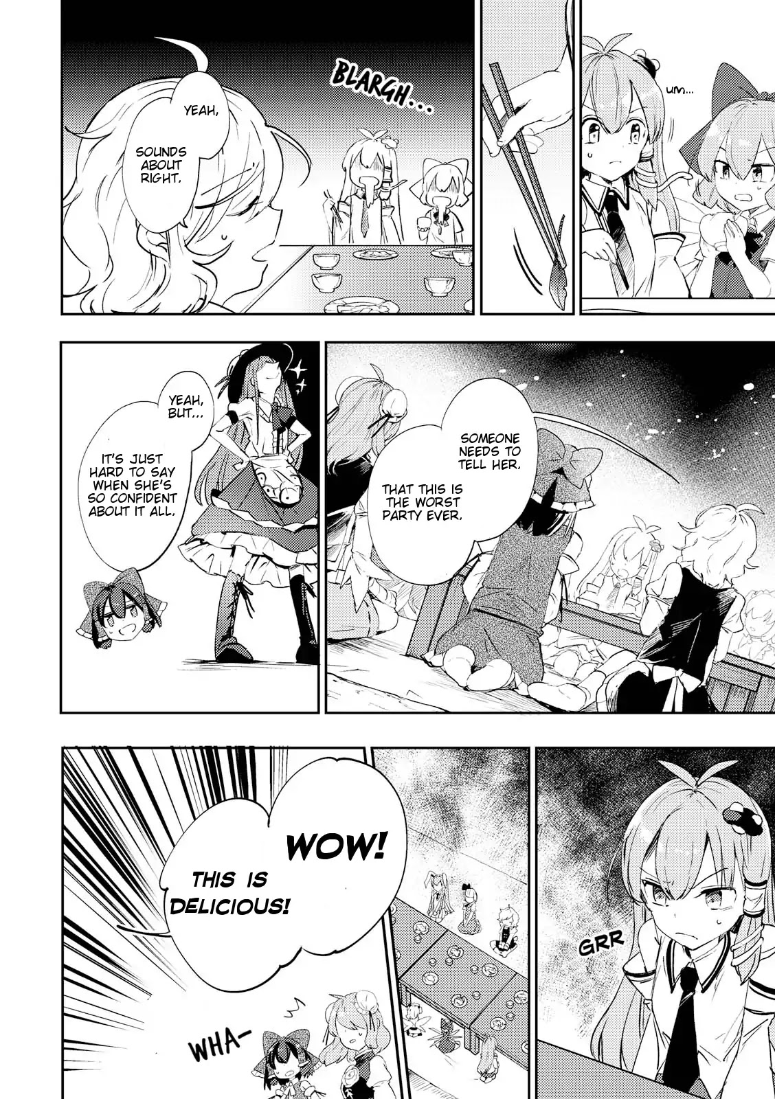 Touhou Ibarakasen - Wild and Horned Hermit Chapter 45 page 16 - Chapter 45: The Worst And The Best Banquet