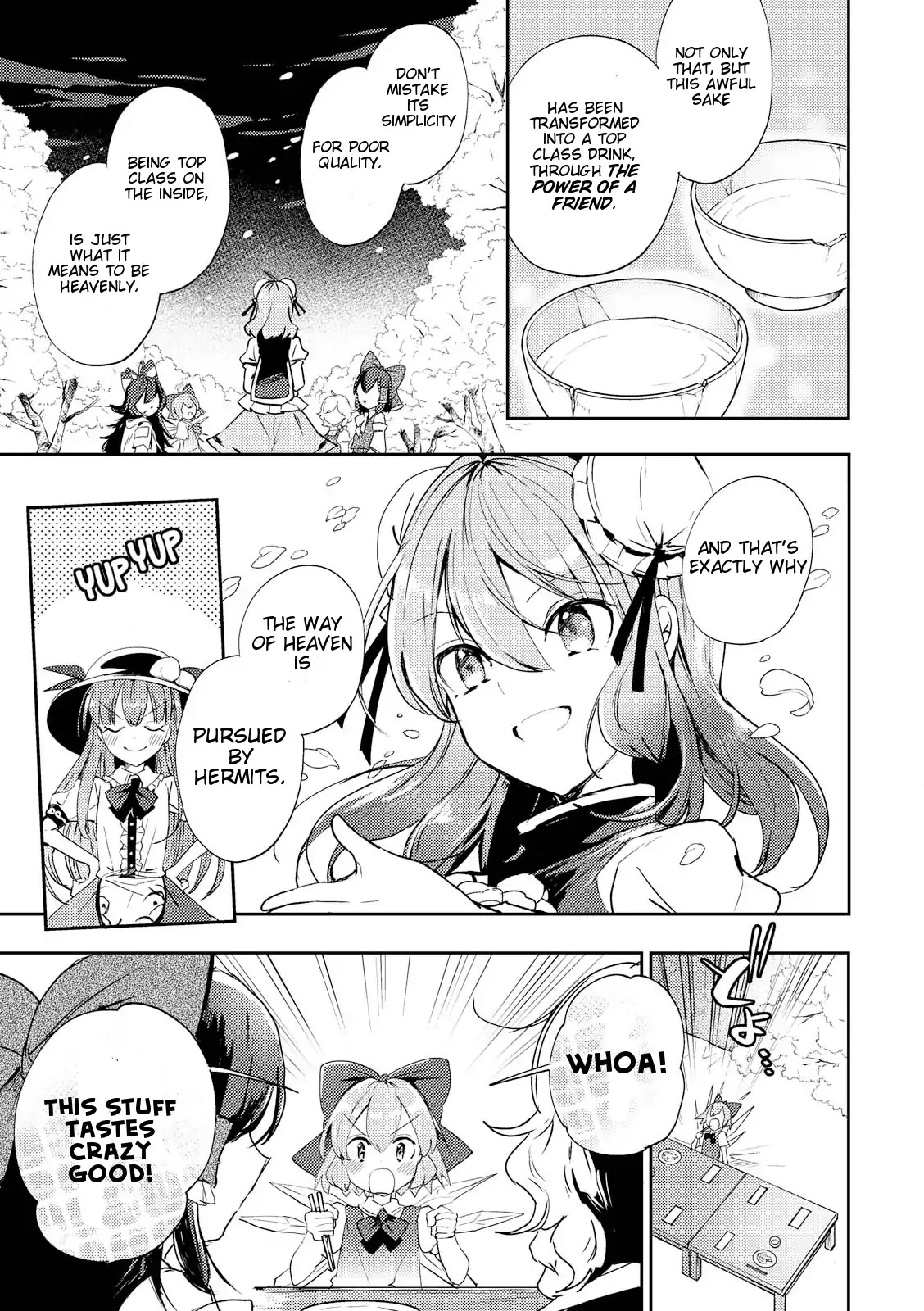 Touhou Ibarakasen - Wild and Horned Hermit Chapter 45 page 27 - Chapter 45: The Worst And The Best Banquet