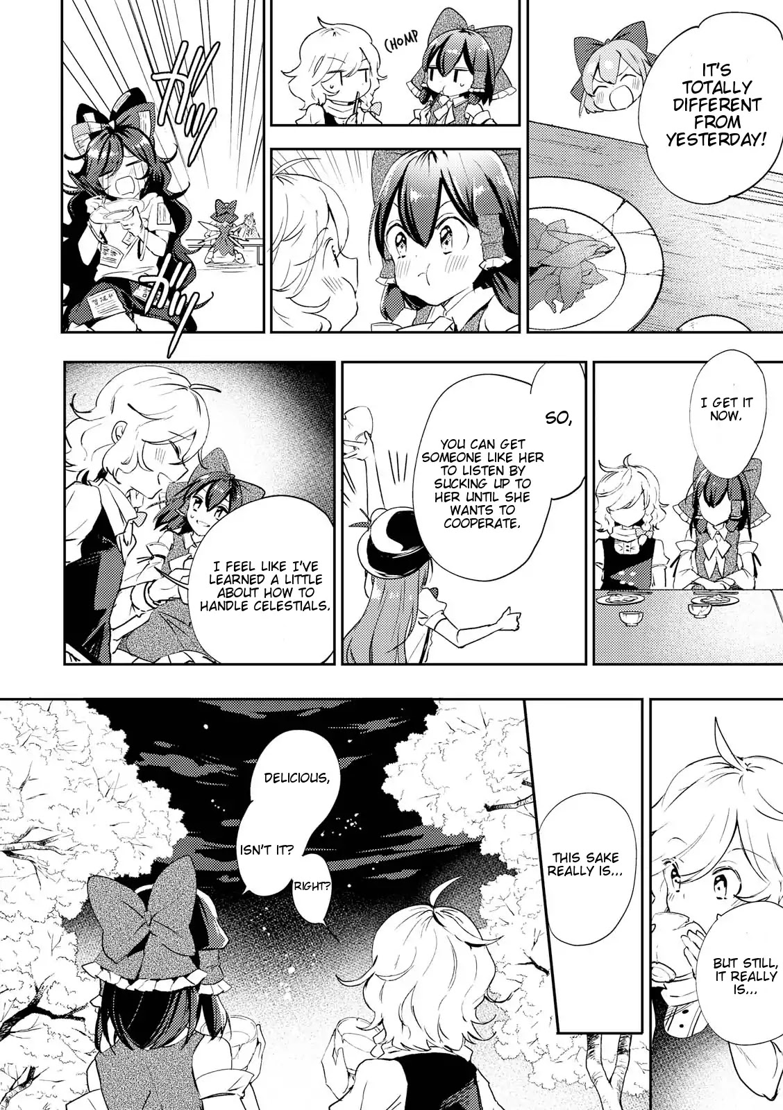Touhou Ibarakasen - Wild and Horned Hermit Chapter 45 page 28 - Chapter 45: The Worst And The Best Banquet
