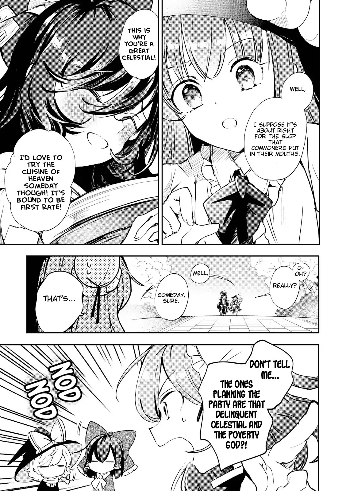 Touhou Ibarakasen - Wild and Horned Hermit Chapter 45 page 7 - Chapter 45: The Worst And The Best Banquet