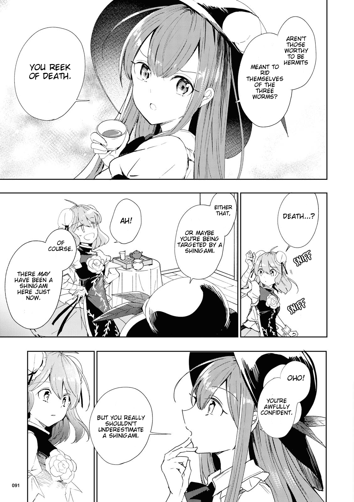 Touhou Ibarakasen - Wild and Horned Hermit Chapter 46 page 13 - Chapter 46: Wandering Wraiths and the Transcendence of Death
