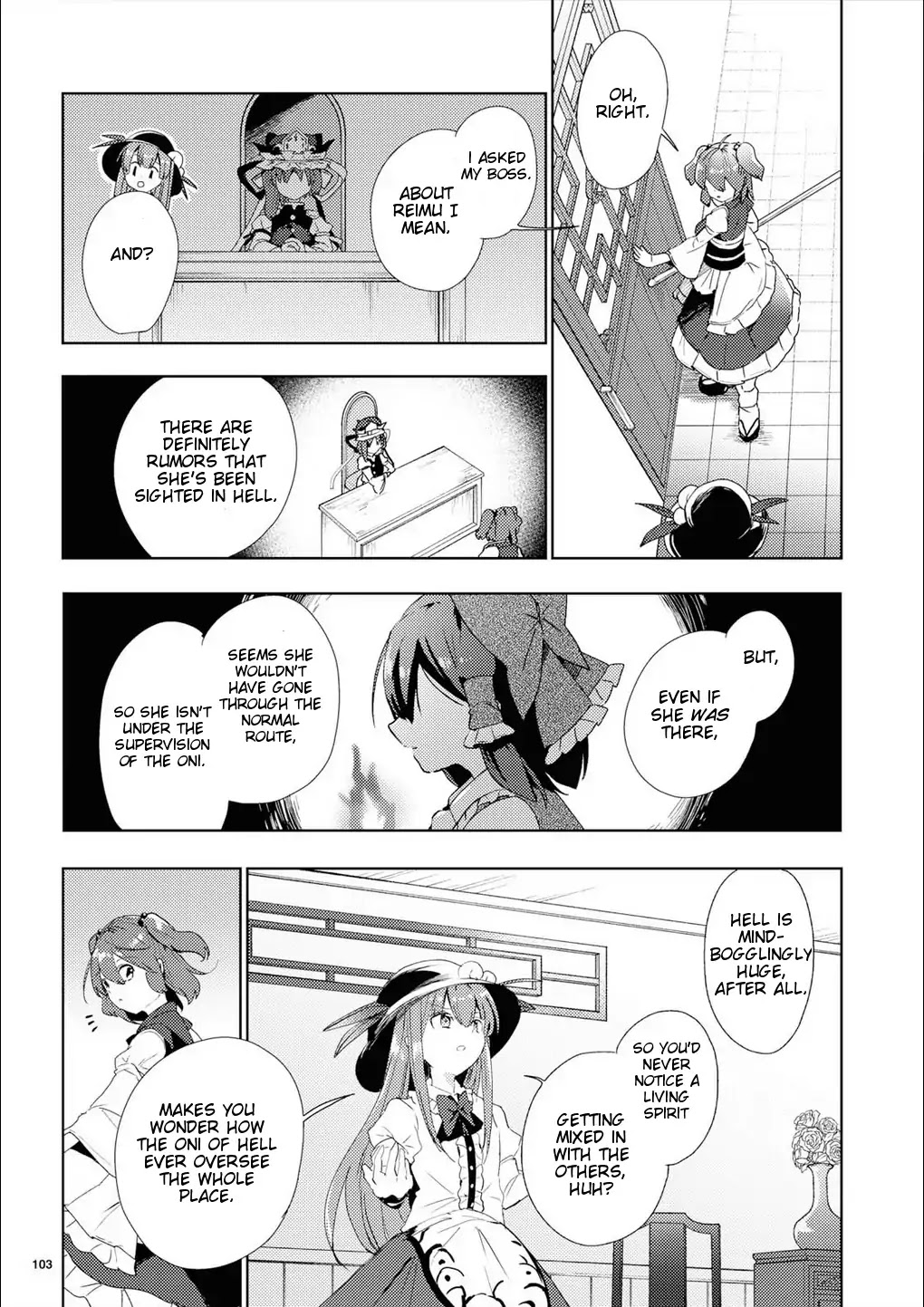 Touhou Ibarakasen - Wild and Horned Hermit Chapter 48 page 25 - Chapter 48: Not Stopping to Ask for Direction in the Land of Darkness