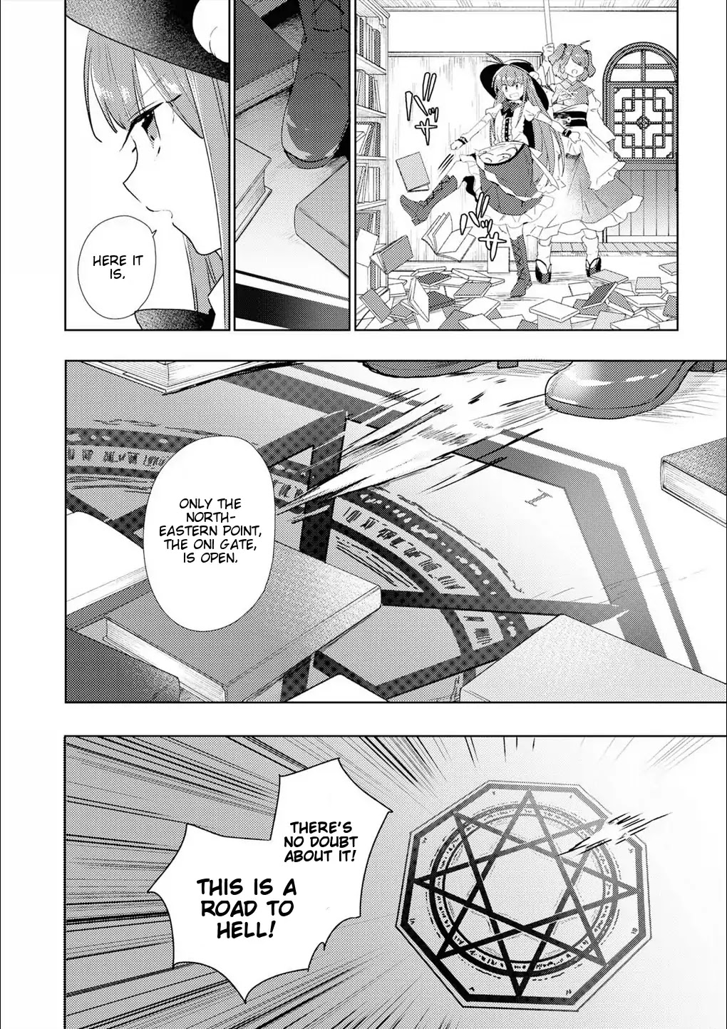 Touhou Ibarakasen - Wild and Horned Hermit Chapter 48 page 28 - Chapter 48: Not Stopping to Ask for Direction in the Land of Darkness