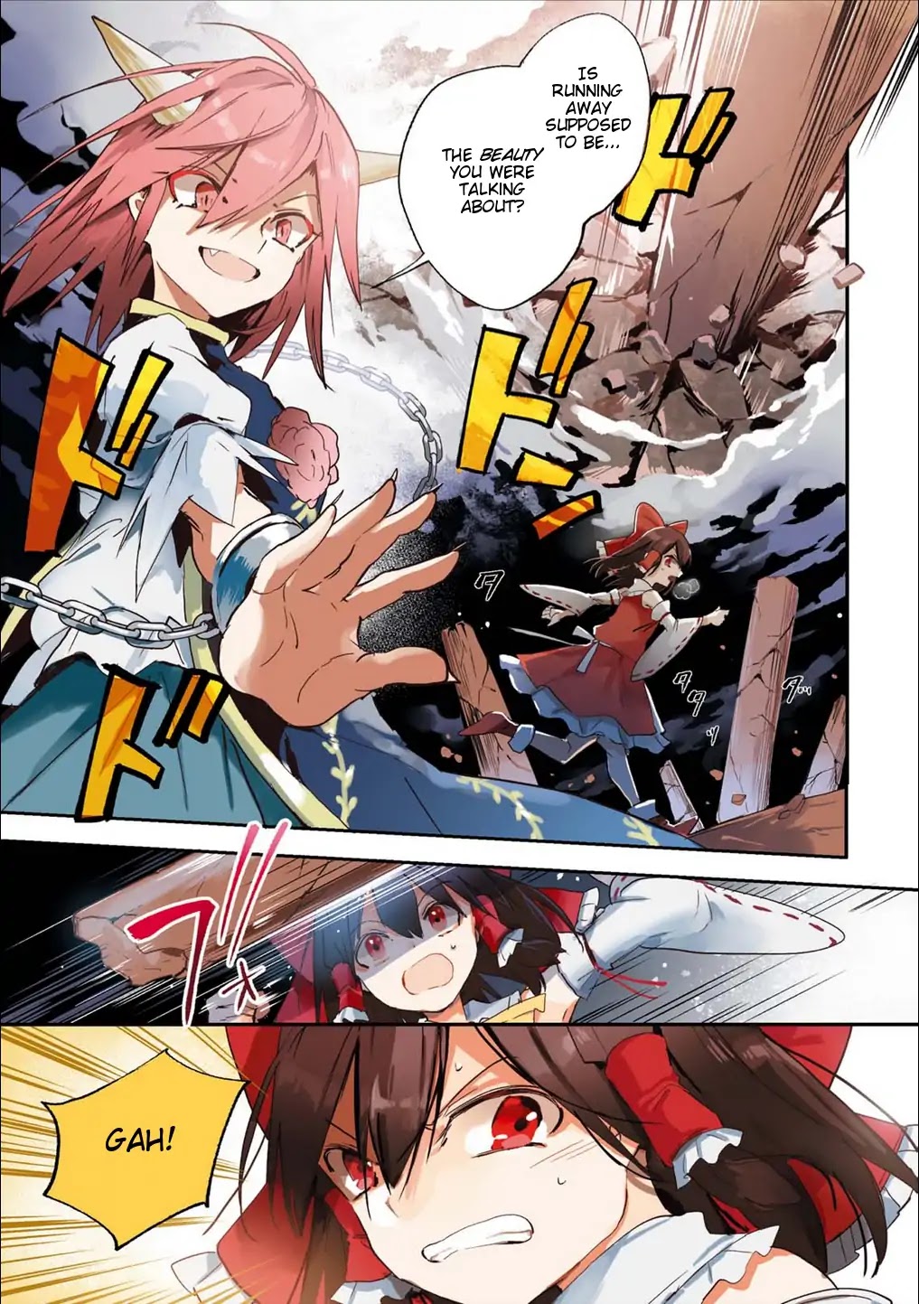 Touhou Ibarakasen - Wild and Horned Hermit Chapter 49.5 page 1 - Chapter 49.5: The Inhuman Talent Embracing Wickedness (Part 2)