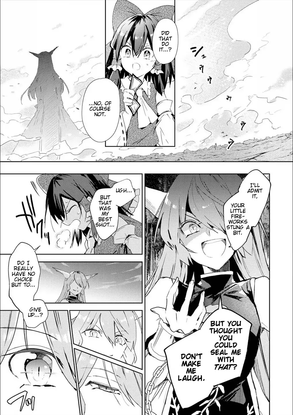 Touhou Ibarakasen - Wild and Horned Hermit Chapter 50 page 15 - Chapter 50: The Horned, One-Armed Hermit [END]