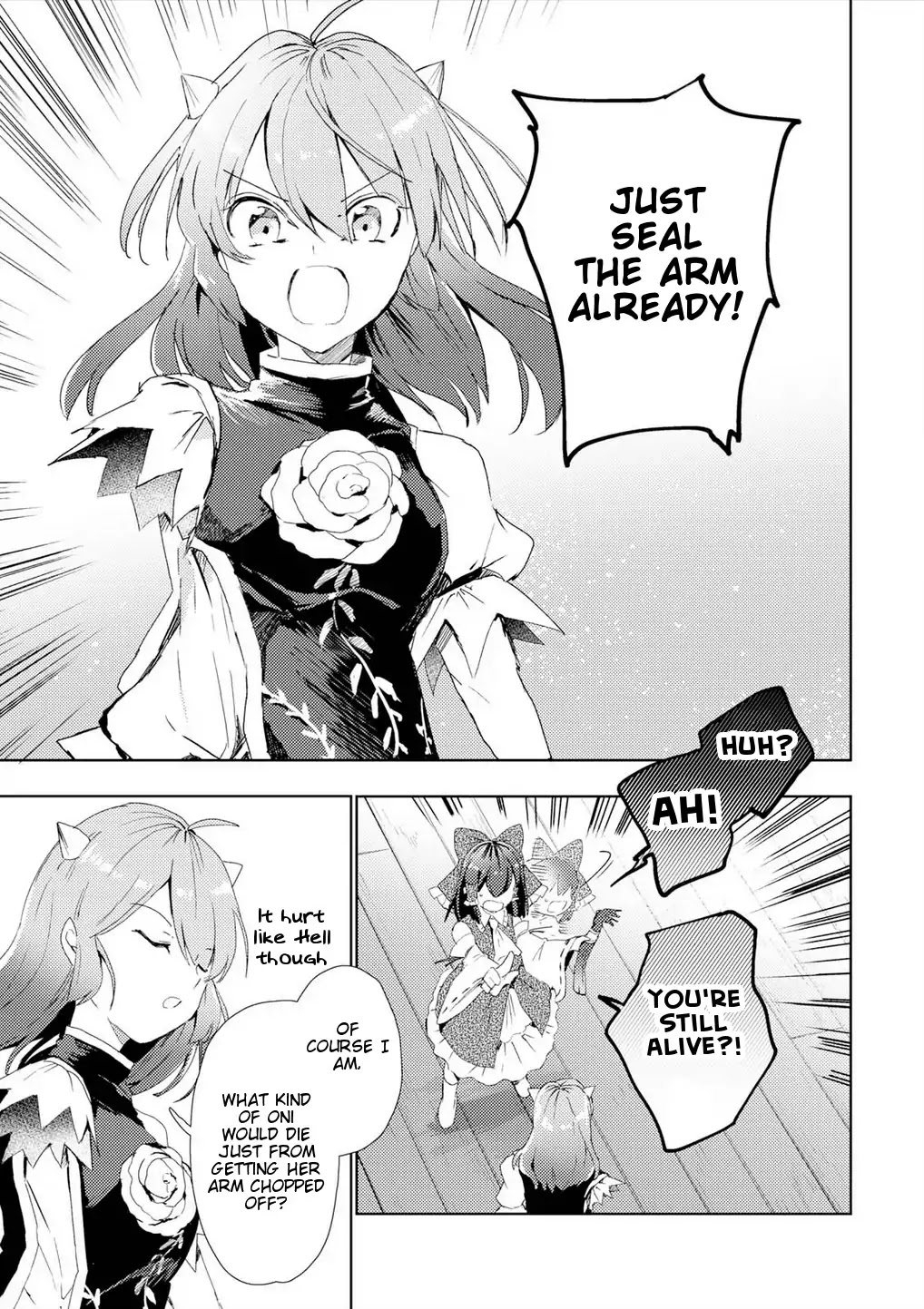 Touhou Ibarakasen - Wild and Horned Hermit Chapter 50 page 35 - Chapter 50: The Horned, One-Armed Hermit [END]