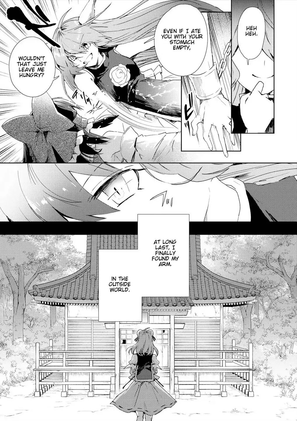 Touhou Ibarakasen - Wild and Horned Hermit Chapter 50 page 5 - Chapter 50: The Horned, One-Armed Hermit [END]