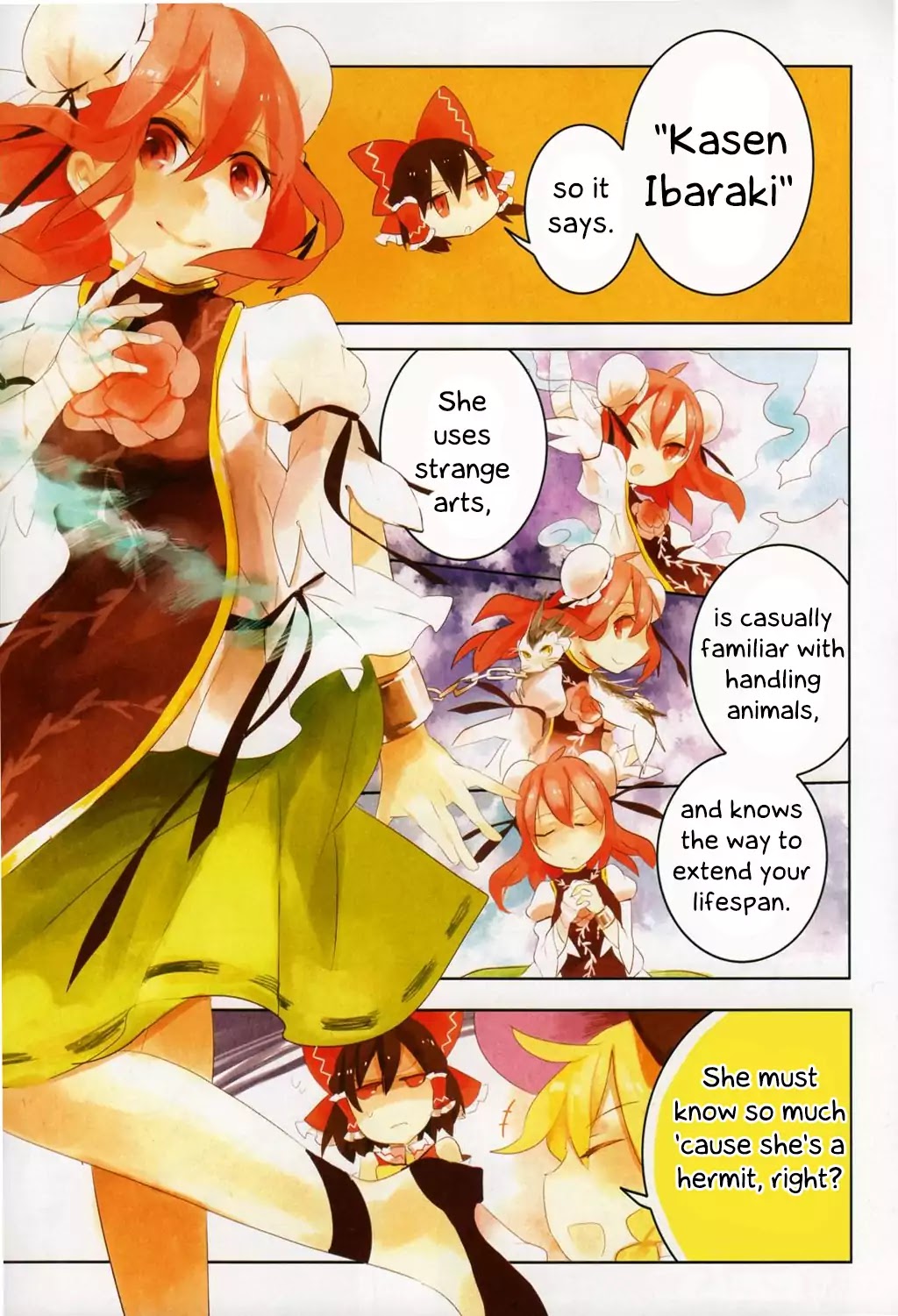 Touhou Ibarakasen - Wild and Horned Hermit Chapter 6.1 page 3 - Chapter 6.1: Tiny Business Travel Edition 1