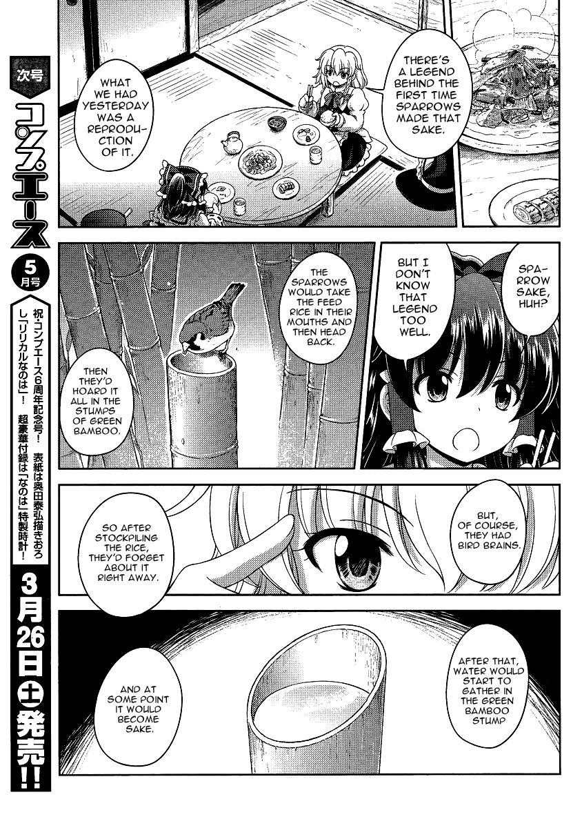 Touhou Sangetsusei: Oriental Sacred Place Chapter 13 page 17 - Chapter 13: Until A Sparrow is 100