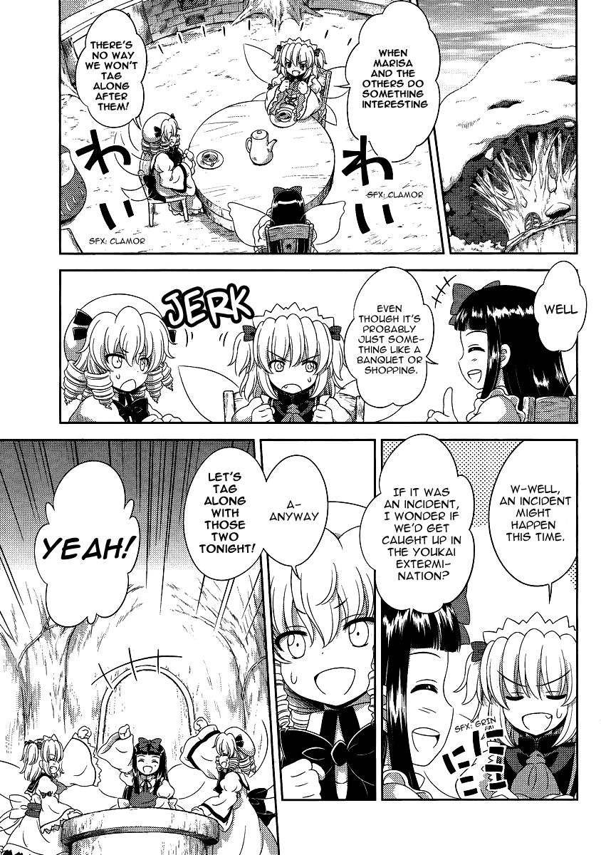 Touhou Sangetsusei: Oriental Sacred Place Chapter 13 page 5 - Chapter 13: Until A Sparrow is 100
