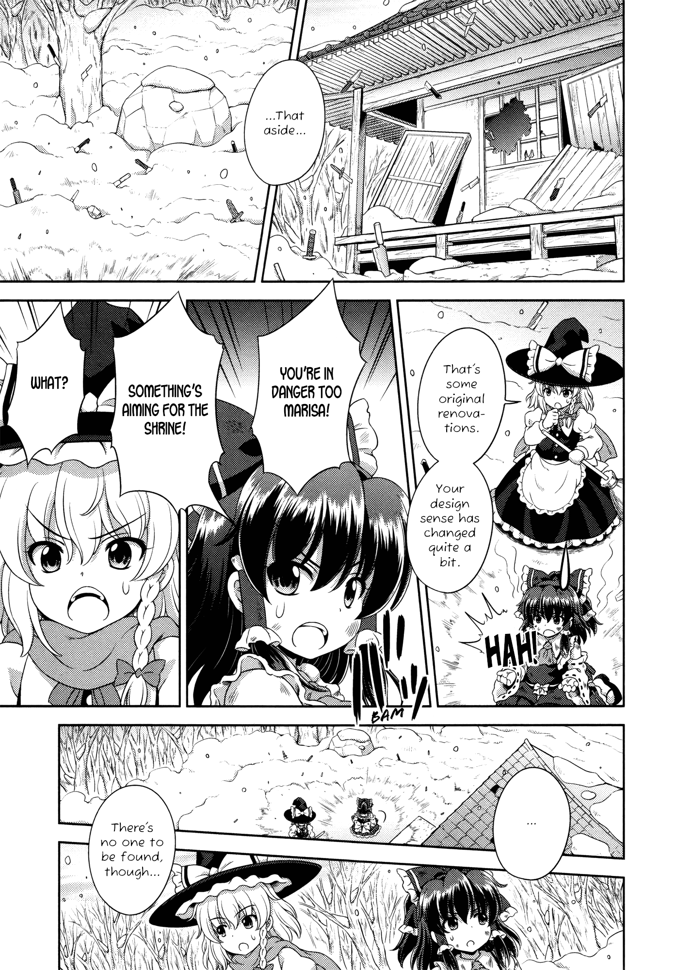 Touhou Sangetsusei: Oriental Sacred Place Chapter 18 page 12 - Chapter 18: Mysterious Soaring Shrine Maiden [END]