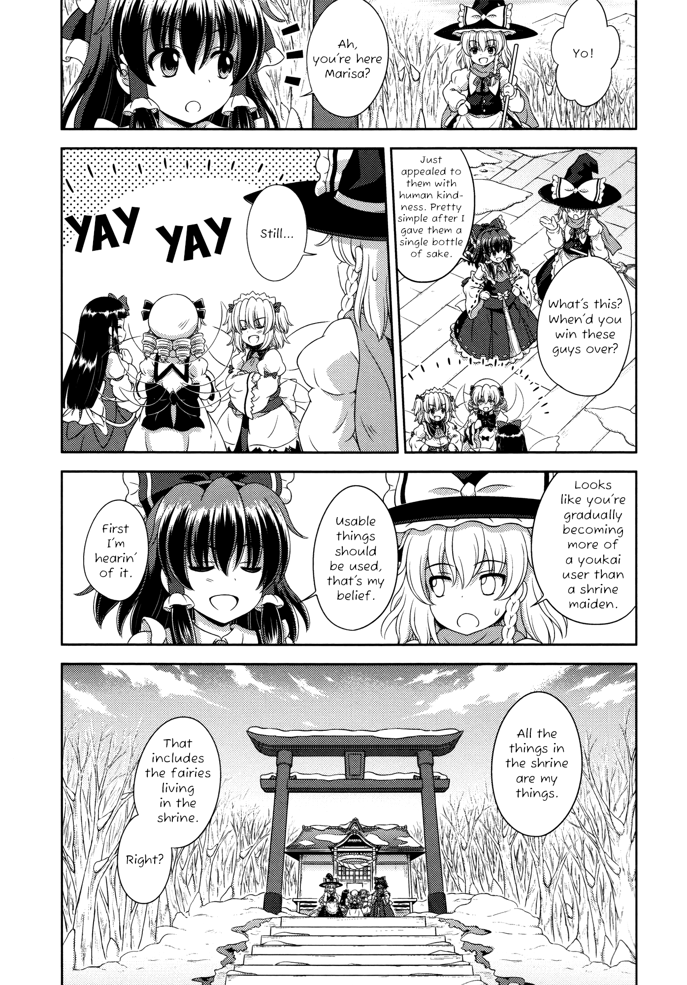 Touhou Sangetsusei: Oriental Sacred Place Chapter 18 page 30 - Chapter 18: Mysterious Soaring Shrine Maiden [END]