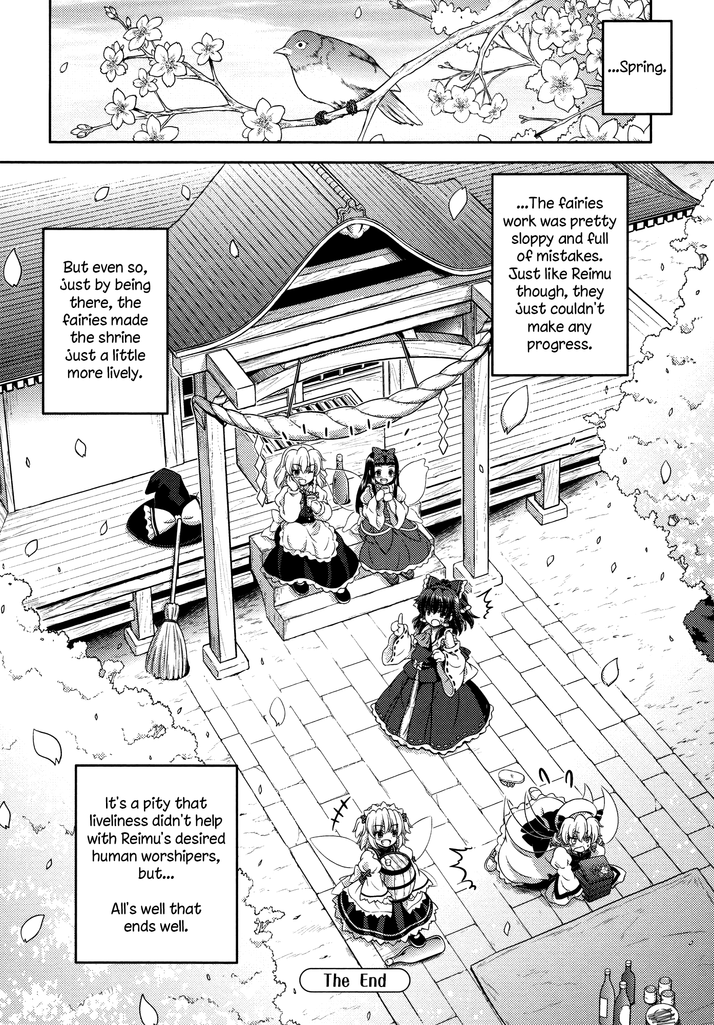 Touhou Sangetsusei: Oriental Sacred Place Chapter 18 page 33 - Chapter 18: Mysterious Soaring Shrine Maiden [END]
