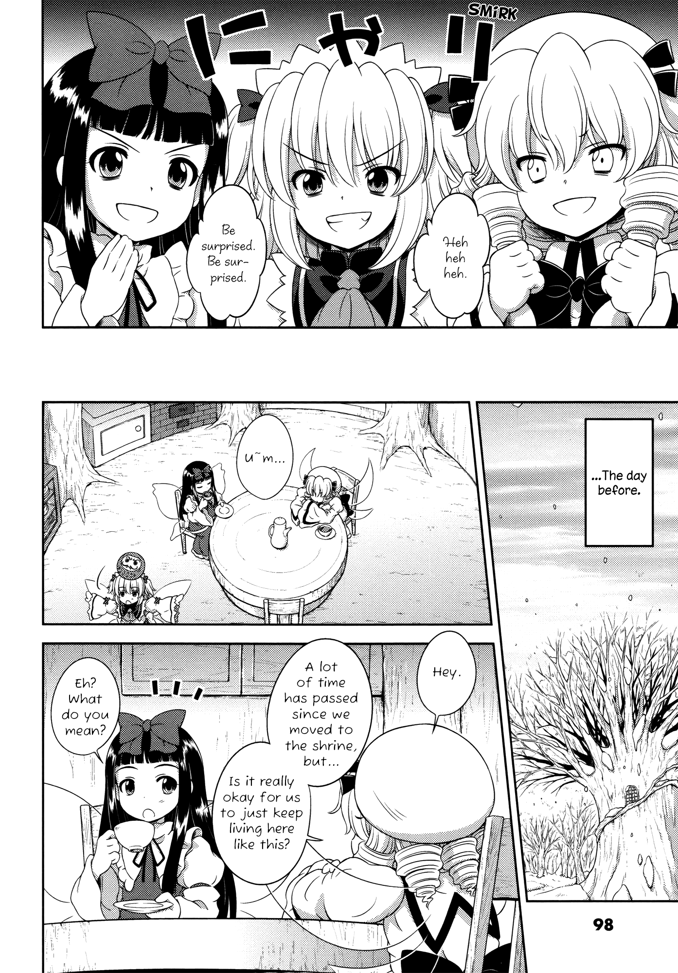 Touhou Sangetsusei: Oriental Sacred Place Chapter 18 page 5 - Chapter 18: Mysterious Soaring Shrine Maiden [END]