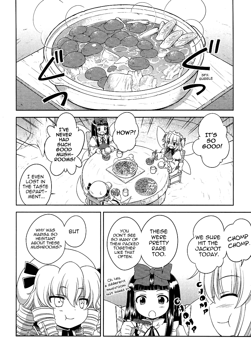 Touhou Sangetsusei: Oriental Sacred Place Chapter 7 page 10 - Chapter 7: The Boletes and the Slug (Part 1)