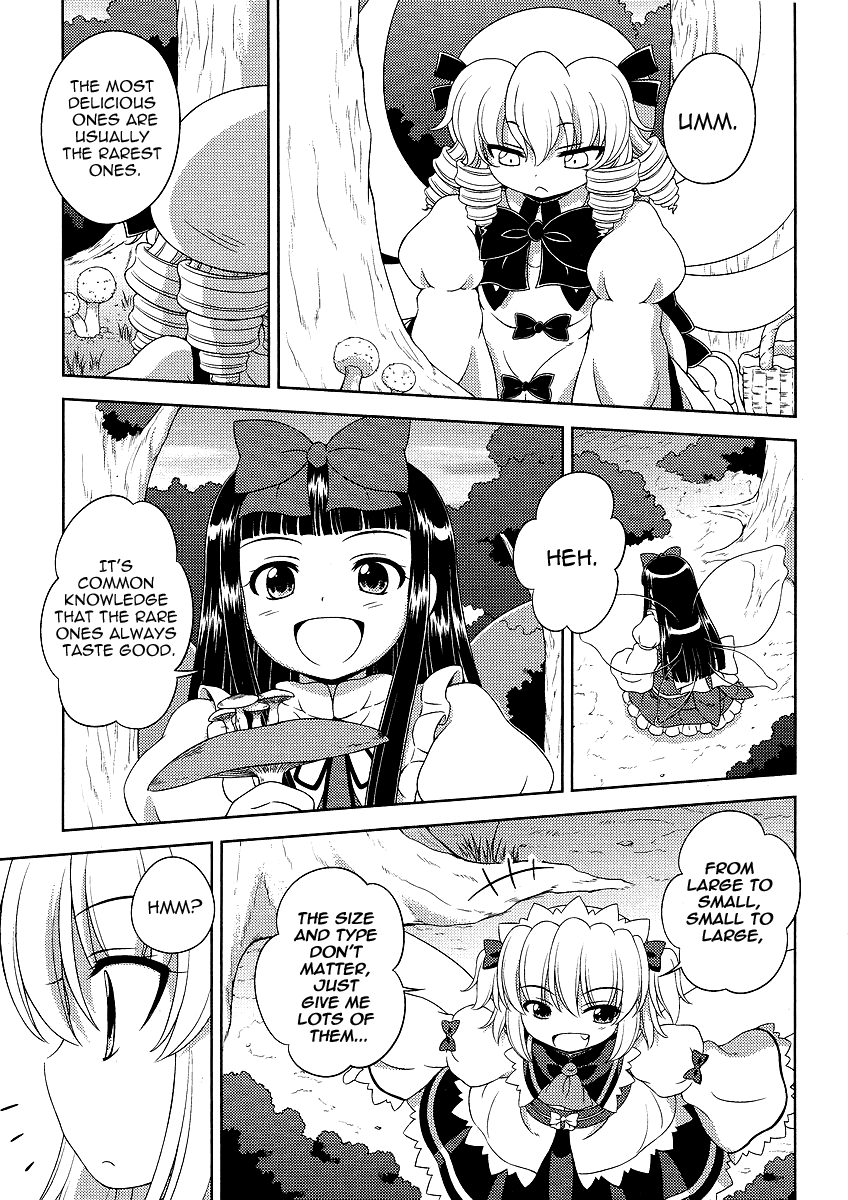 Touhou Sangetsusei: Oriental Sacred Place Chapter 7 page 5 - Chapter 7: The Boletes and the Slug (Part 1)