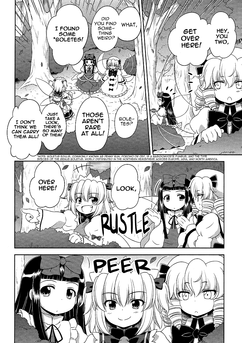 Touhou Sangetsusei: Oriental Sacred Place Chapter 7 page 6 - Chapter 7: The Boletes and the Slug (Part 1)