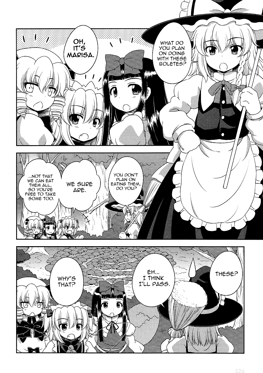 Touhou Sangetsusei: Oriental Sacred Place Chapter 7 page 8 - Chapter 7: The Boletes and the Slug (Part 1)