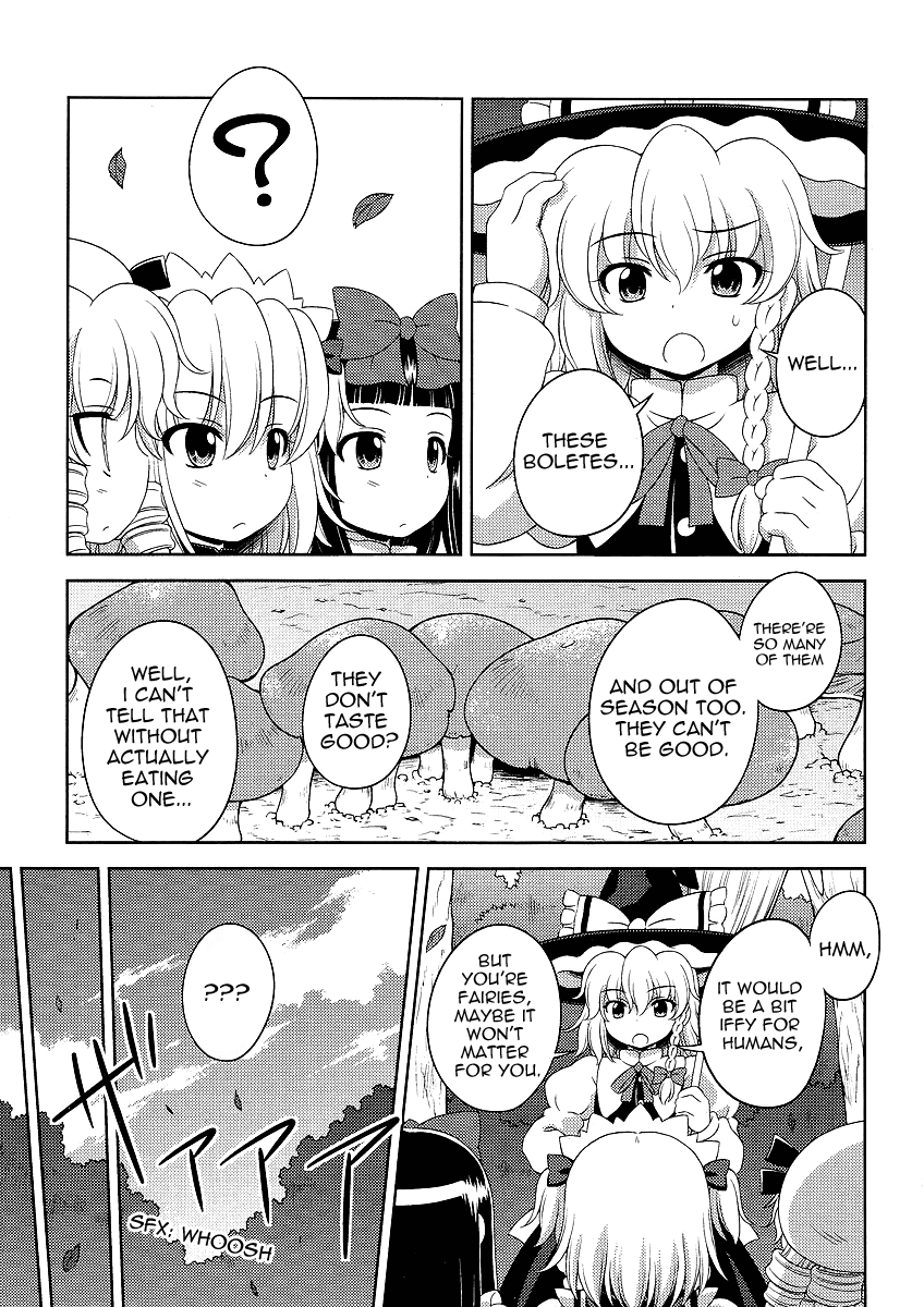 Touhou Sangetsusei: Oriental Sacred Place Chapter 7 page 9 - Chapter 7: The Boletes and the Slug (Part 1)