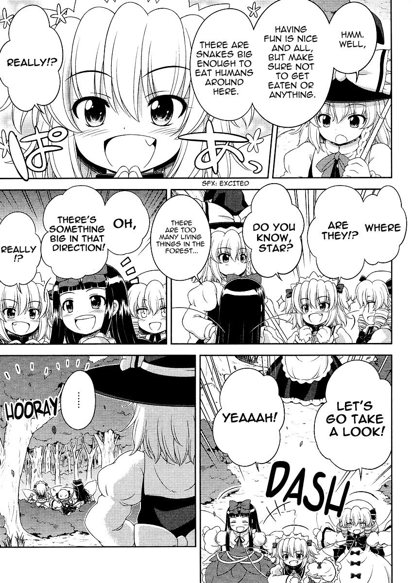 Touhou Sangetsusei: Oriental Sacred Place Chapter 8 page 17 - Chapter 8: The Boletes and the Slug (Part 2)