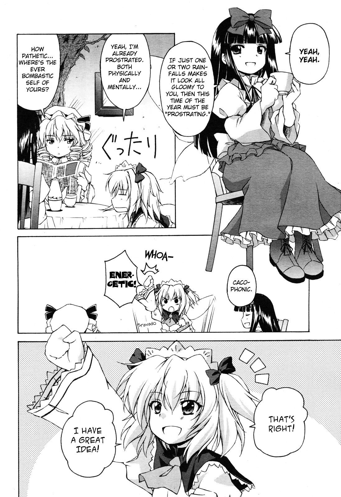 Touhou Sangetsusei: Strange and Bright Nature Deity Chapter 1 page 5 - Chapter 1: Villa of the Rainy Season