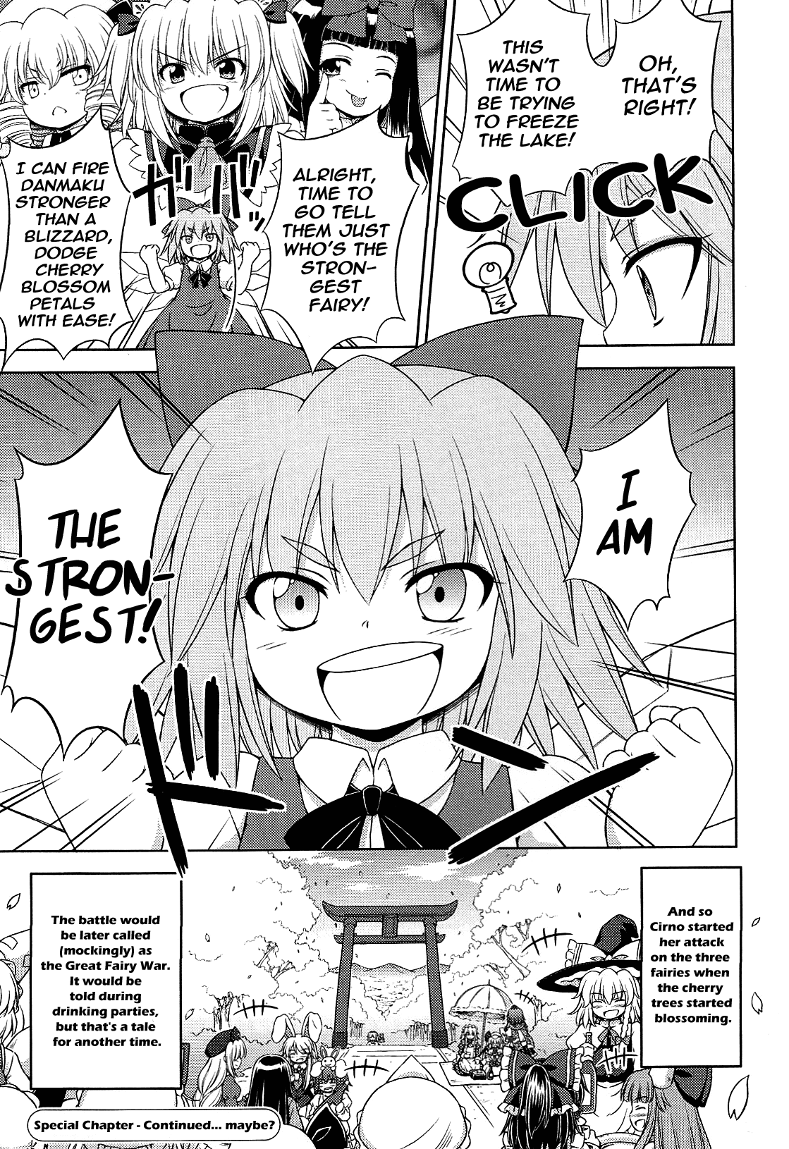 Touhou Sangetsusei: Strange and Bright Nature Deity Chapter 16.1 page 19 - Chapter 16.1: The Great Fairy War