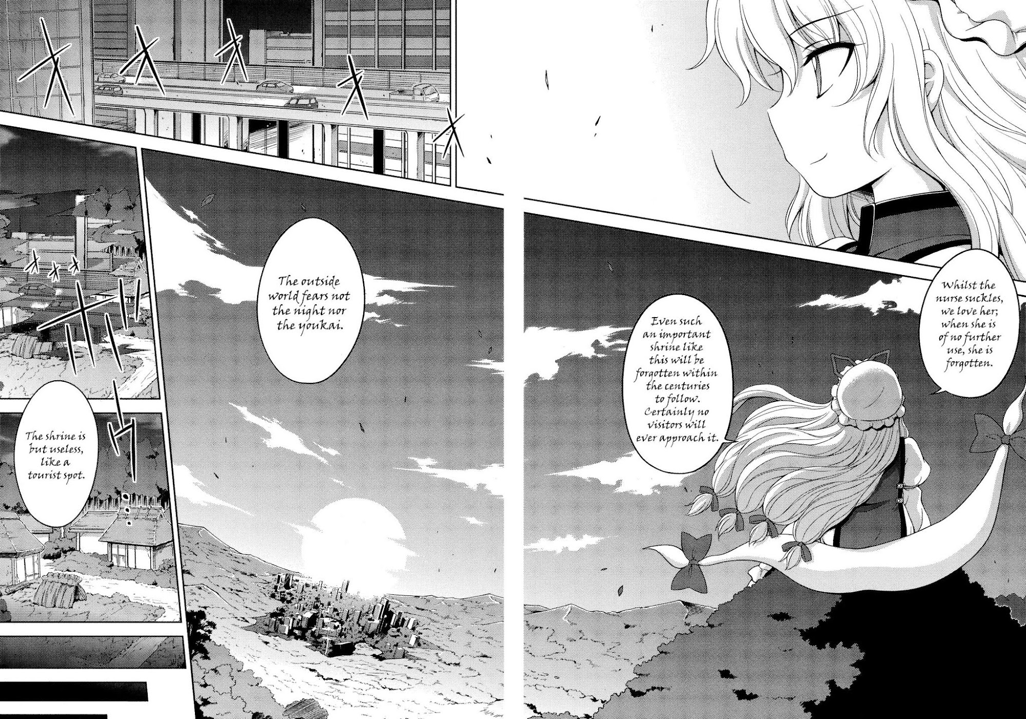 Touhou Sangetsusei: Strange and Bright Nature Deity Chapter 25 page 14 - Chapter 25: The Two Worlds (Final Part)