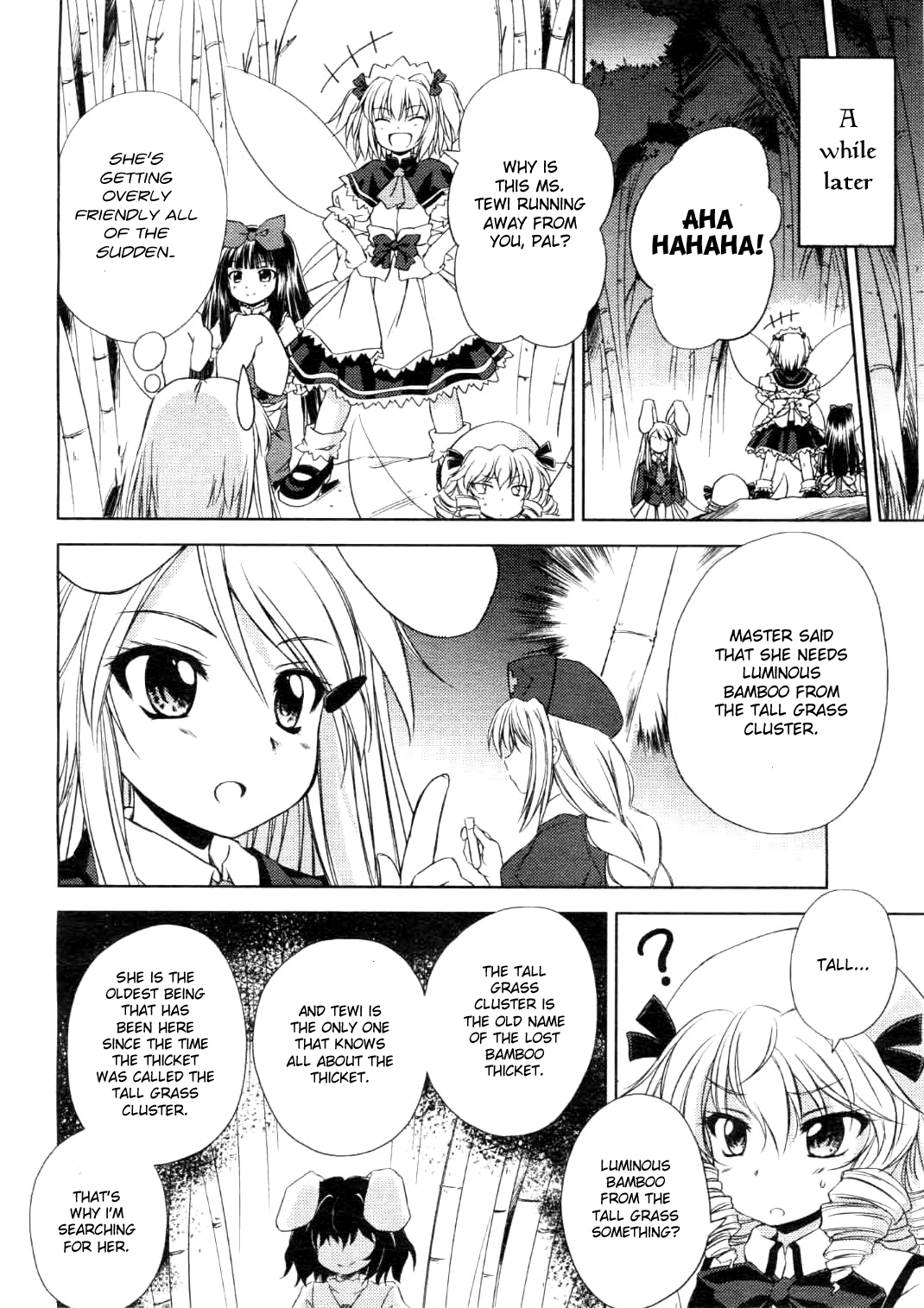 Touhou Sangetsusei: Strange and Bright Nature Deity Chapter 3 page 14 - Chapter 3: Tall Grass Rabbit