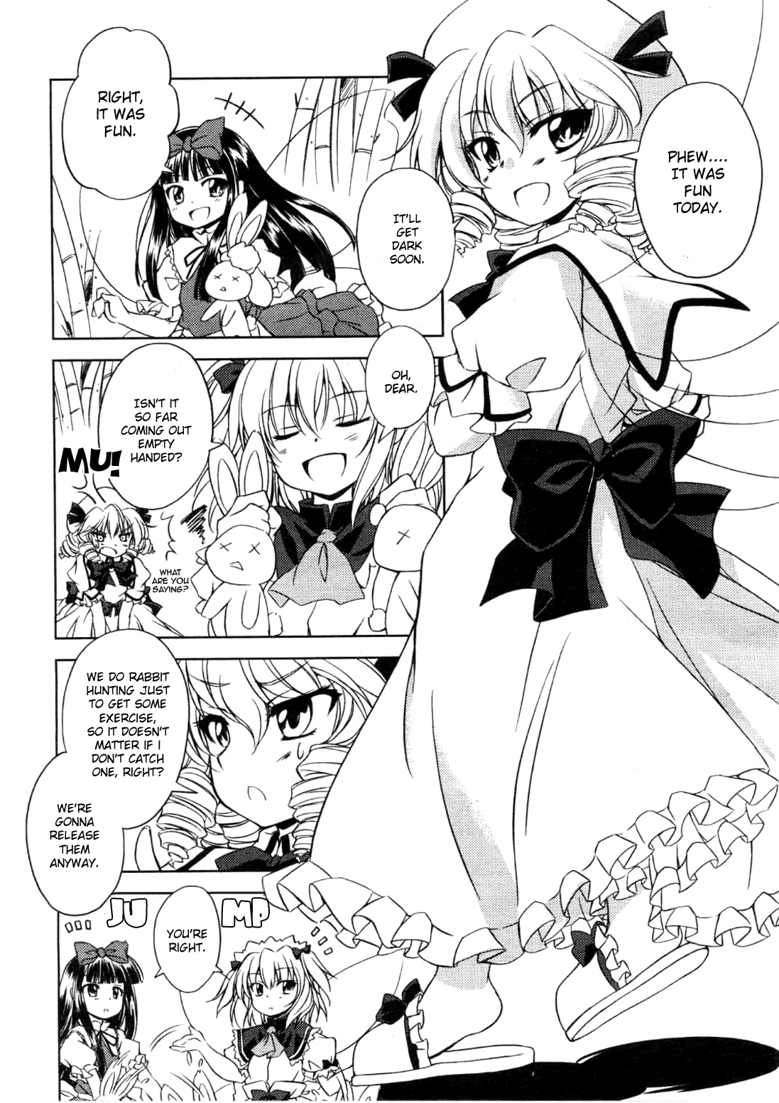 Touhou Sangetsusei: Strange and Bright Nature Deity Chapter 3 page 4 - Chapter 3: Tall Grass Rabbit