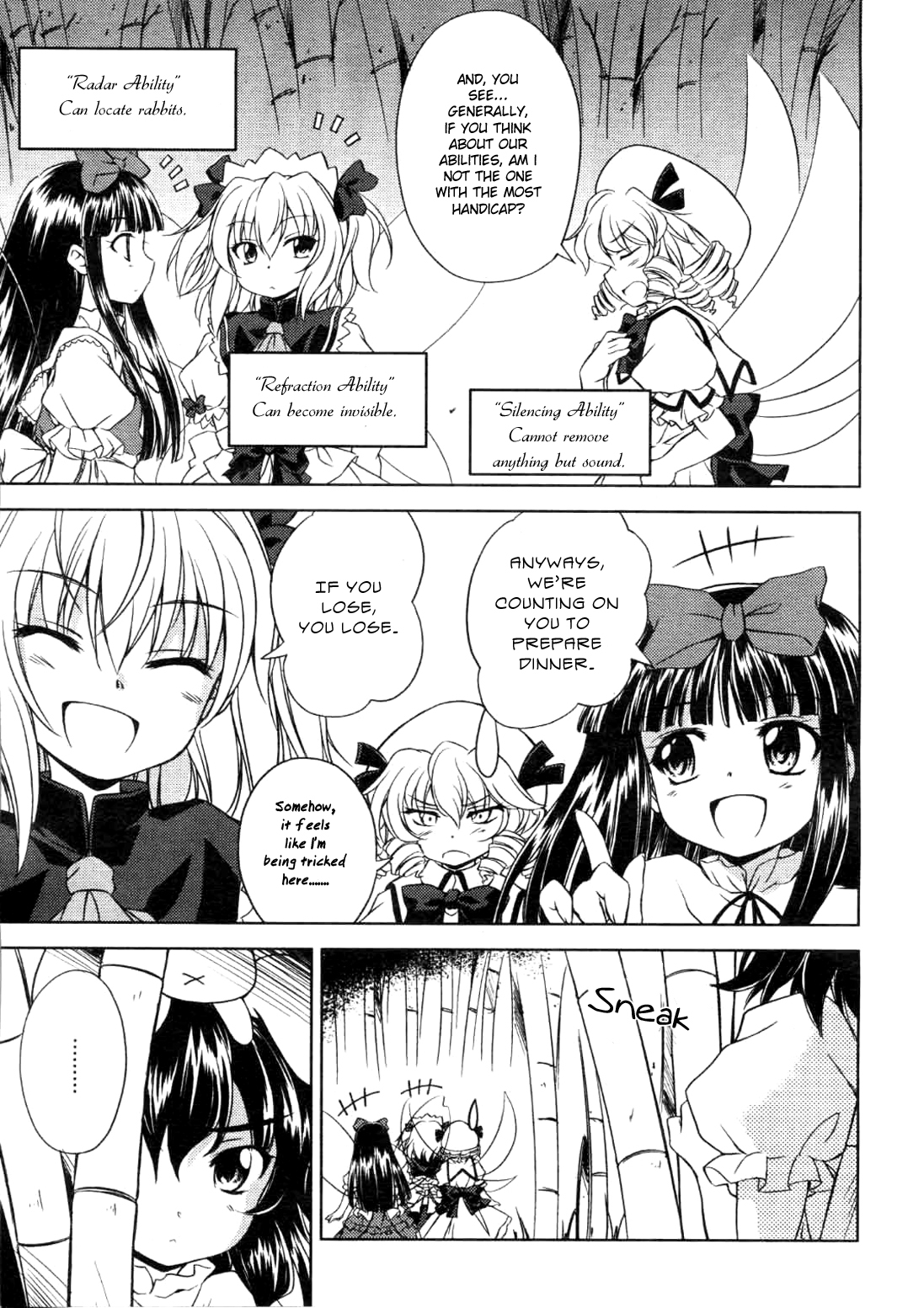 Touhou Sangetsusei: Strange and Bright Nature Deity Chapter 3 page 5 - Chapter 3: Tall Grass Rabbit