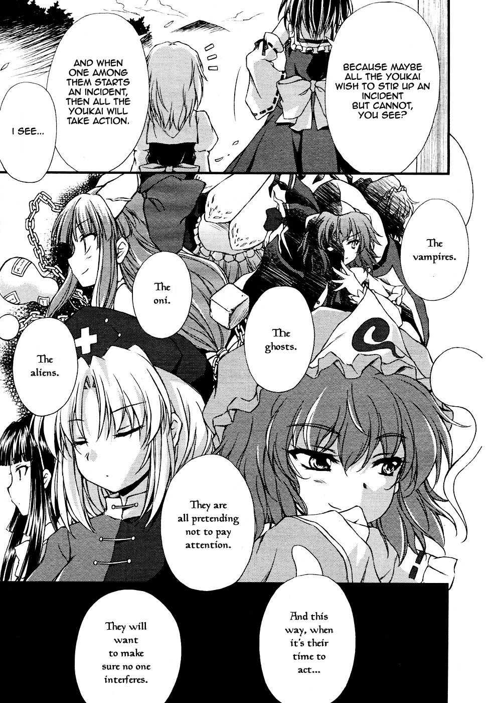 Touhou Sangetsusei: Strange and Bright Nature Deity Chapter 4 page 15 - Chapter 4: Beyond the Incidents