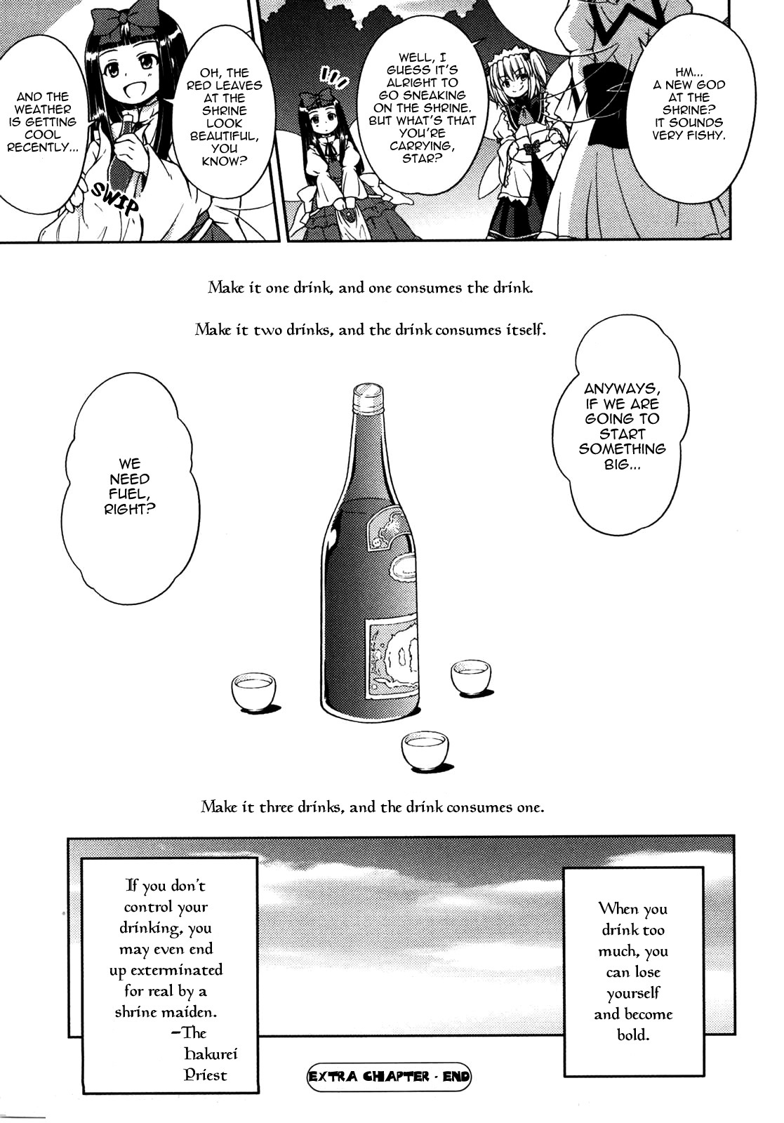 Touhou Sangetsusei: Strange and Bright Nature Deity Chapter 8.5 page 16 - Chapter 8.5: Make it Three Drinks