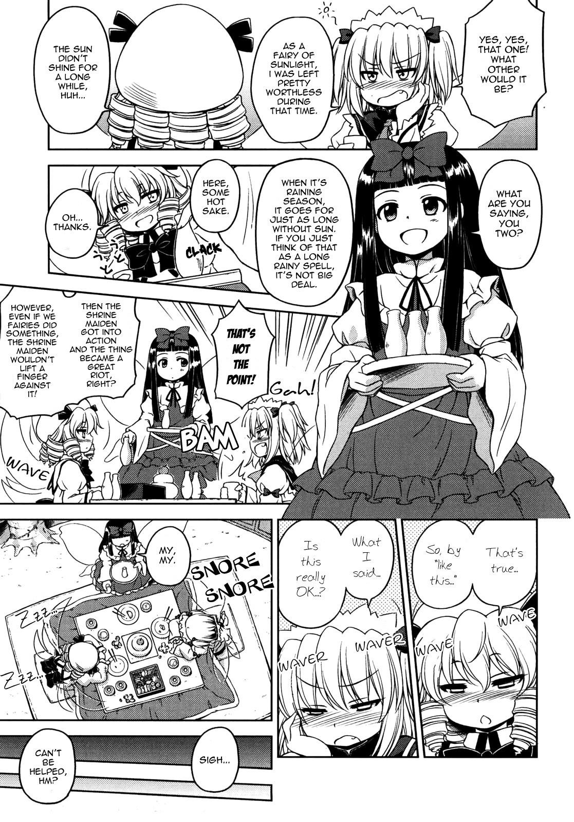 Touhou Sangetsusei: Strange and Bright Nature Deity Chapter 8.5 page 4 - Chapter 8.5: Make it Three Drinks
