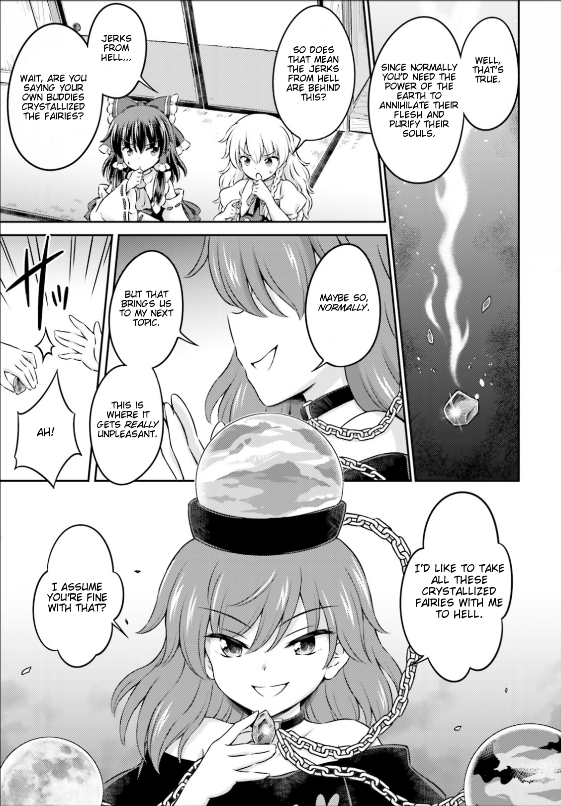 Touhou Sangetsusei - Visionary Fairies in Shrine. Chapter 13 page 22 - Chapter 13: The Incident's Double Helix