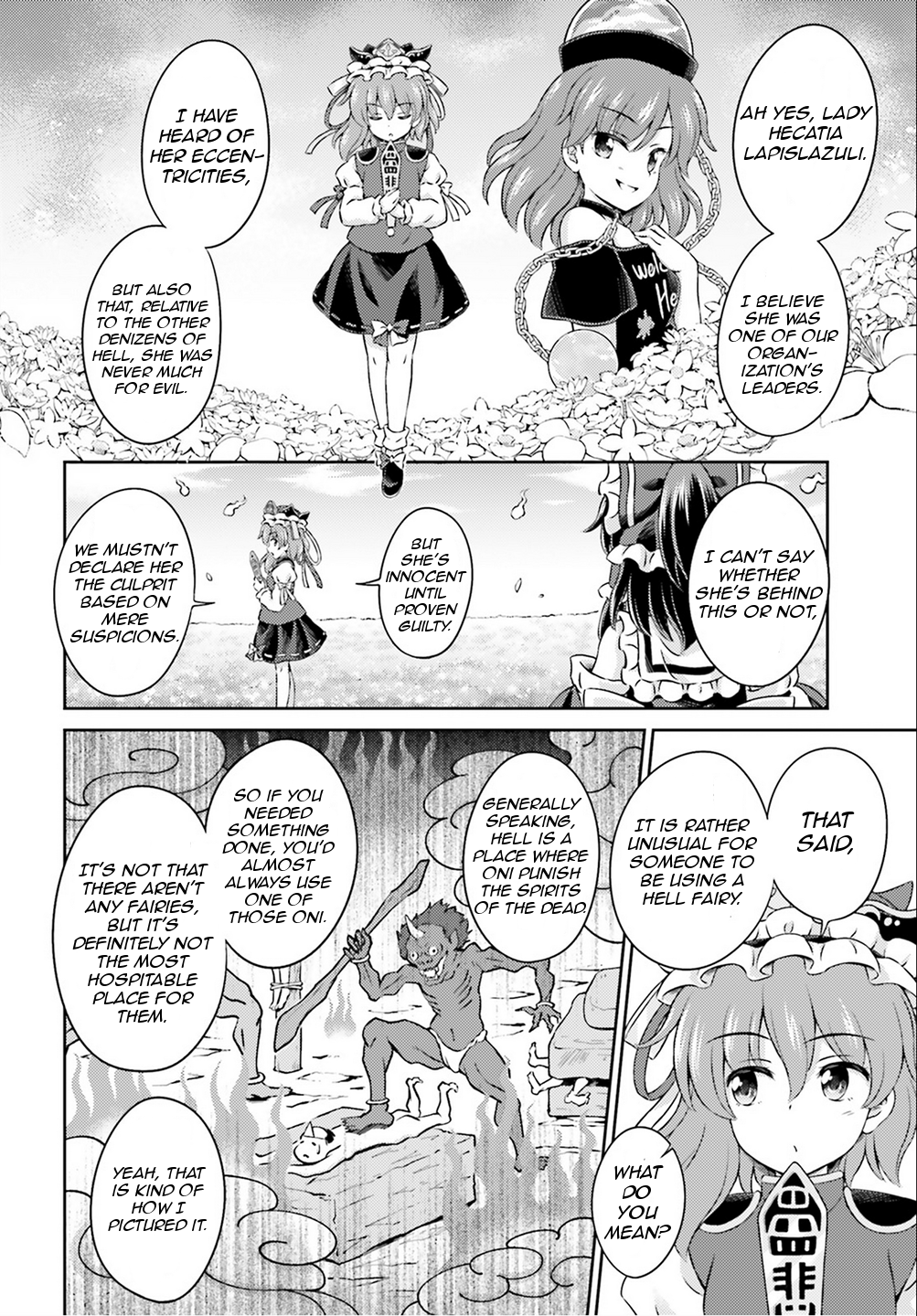 Touhou Sangetsusei - Visionary Fairies in Shrine. Chapter 5 page 29 - Chapter 5: Reimu's Tour of Hell